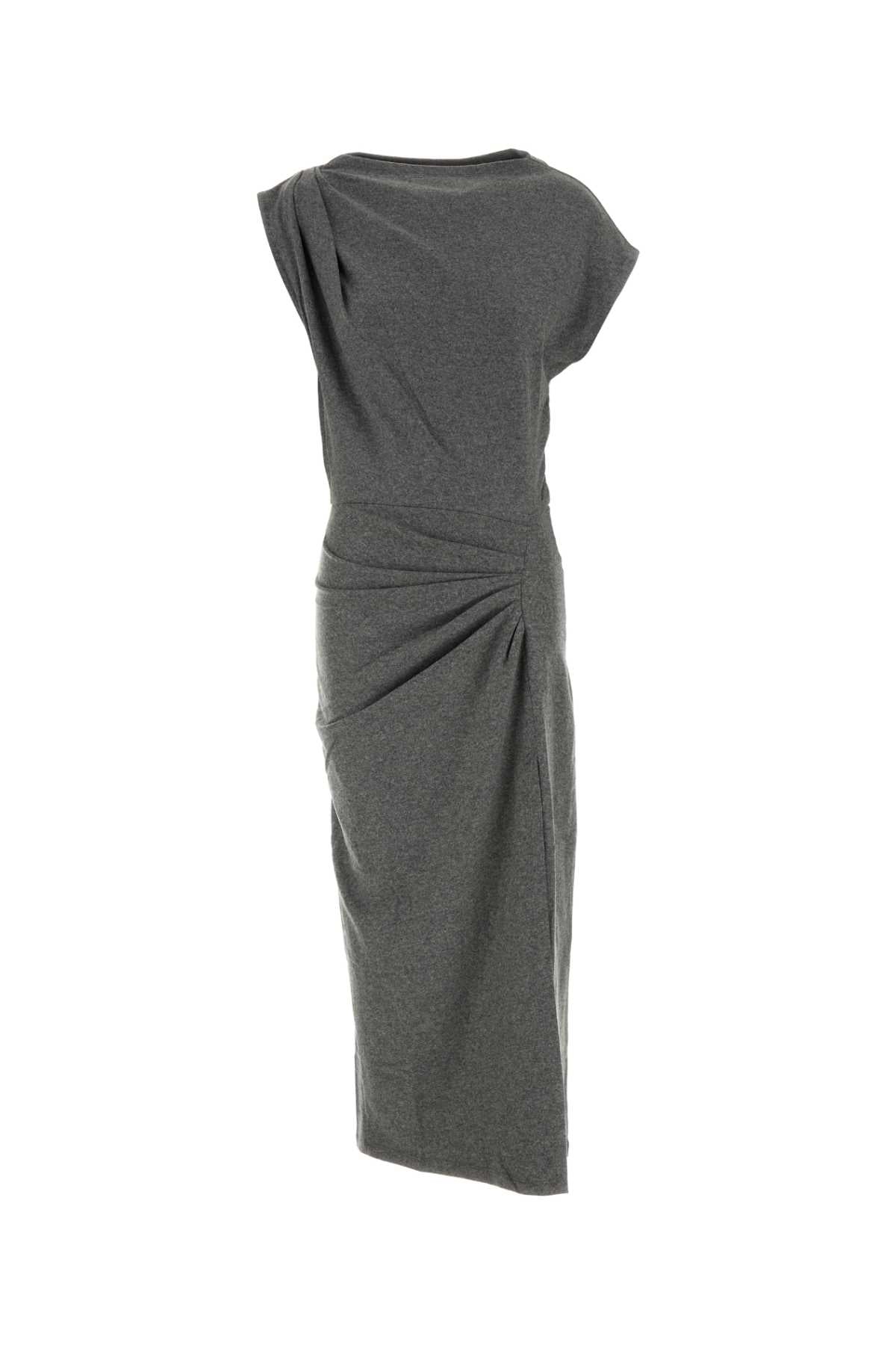 Isabel Marant Etoile Women Grey Flannel Naerys Dress ISABEL MARANT ETOILE