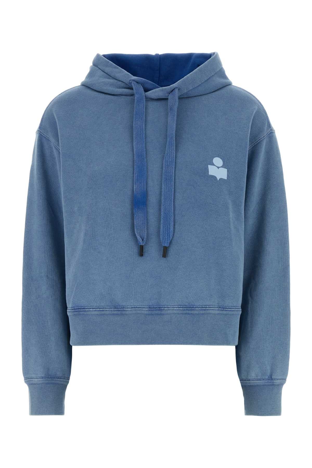 Isabel Marant Etoile Women Air Force Blue Cotton Blend Salmy Sweatshirt ISABEL MARANT ETOILE