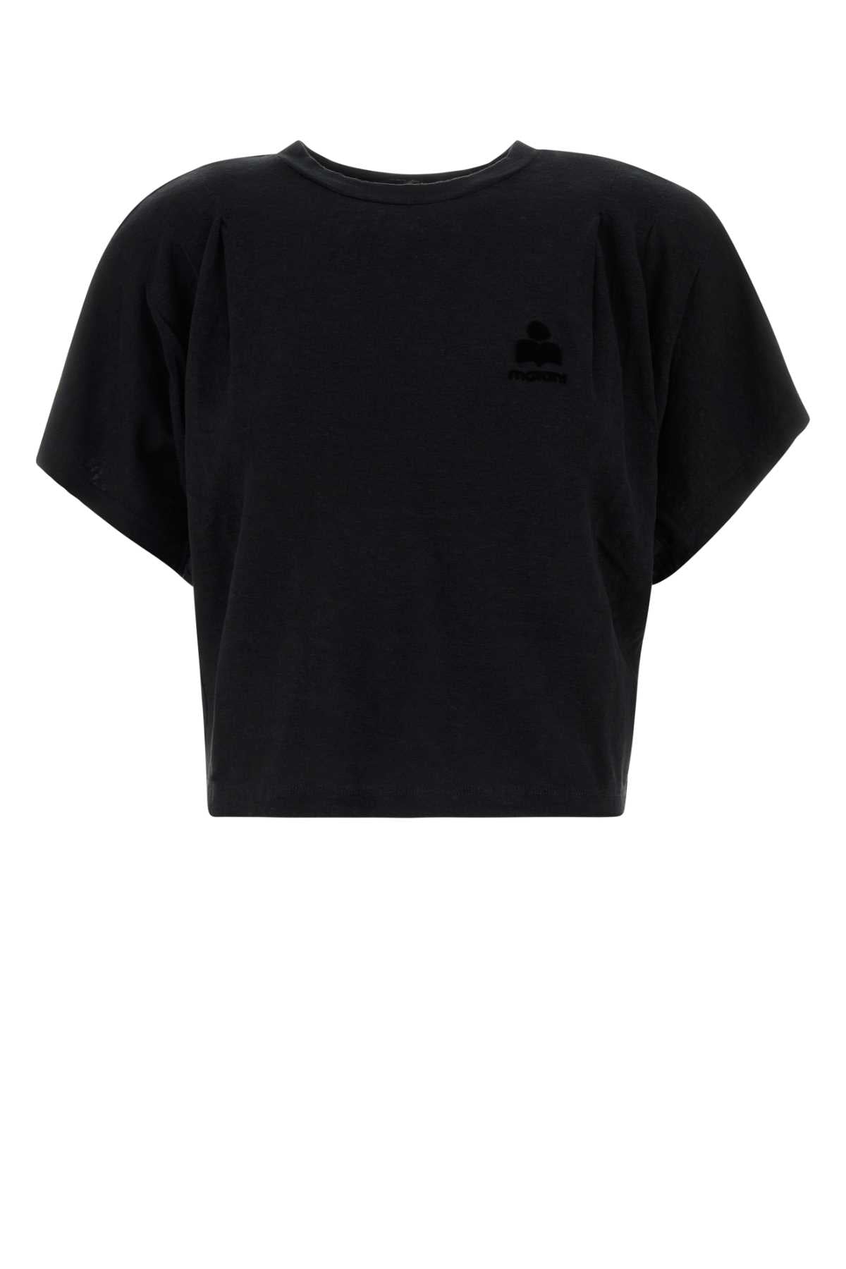 Isabel Marant Etoile Women Black Linen Kayanzae T-Shirt ISABEL MARANT ETOILE