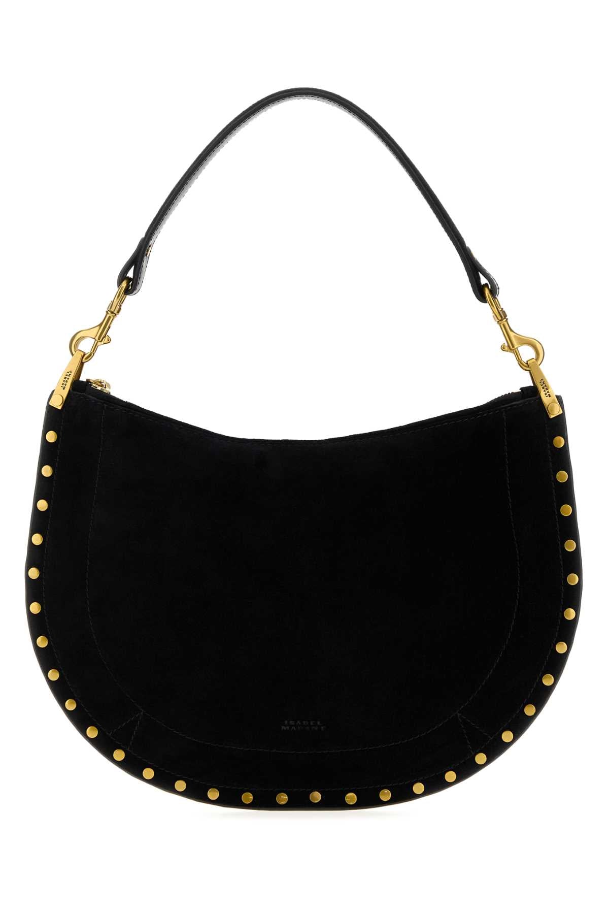 Isabel Marant Women Black Suede Oskan Shoulder Bag ISABEL MARANT