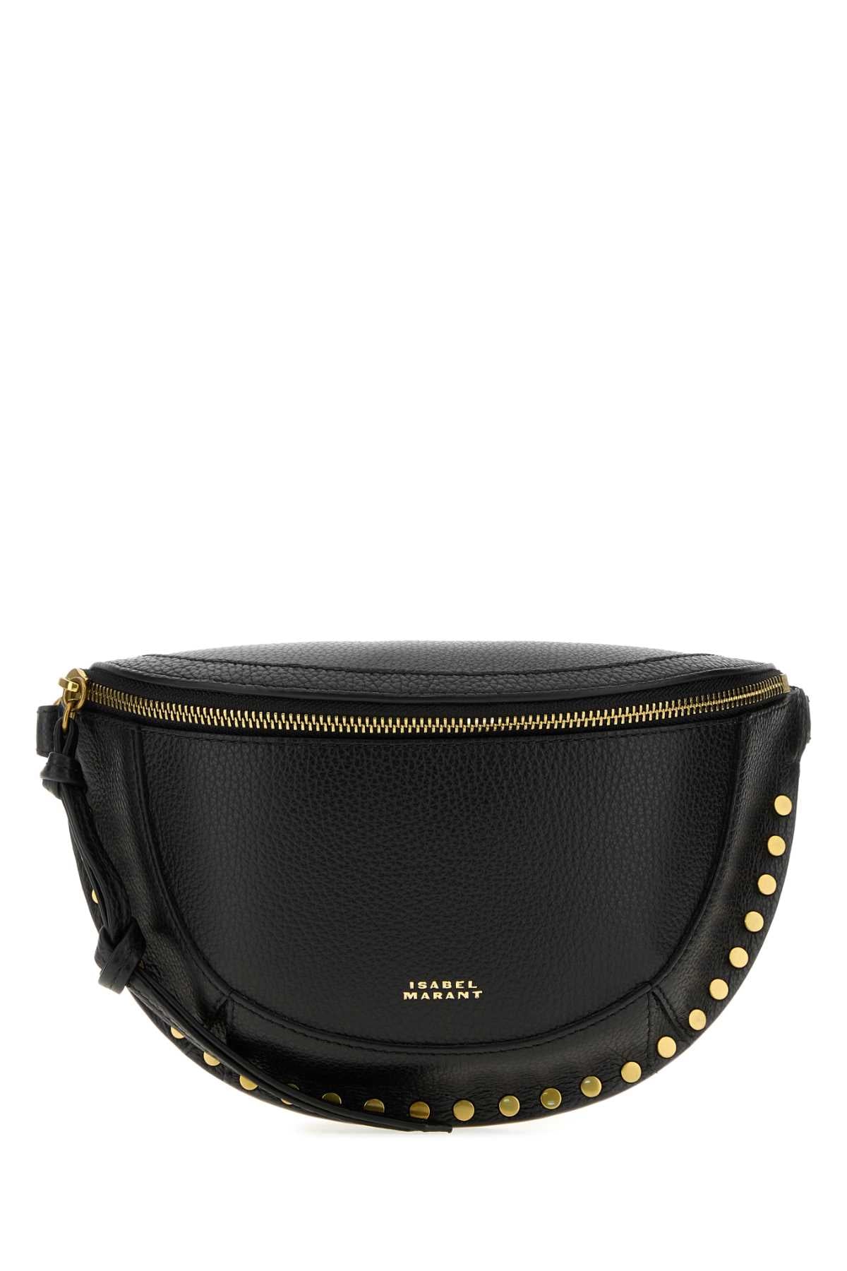 Isabel Marant Women Black Leather Skano Belt Bag ISABEL MARANT