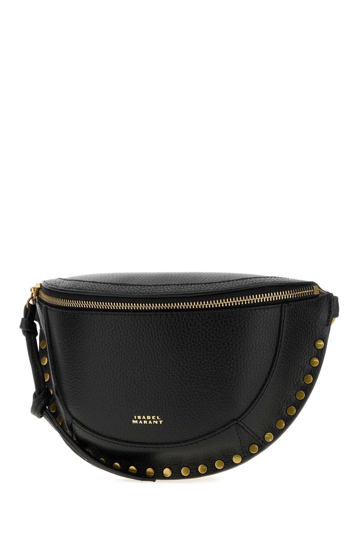Isabel Marant Women Black Leather Skano Belt Bag ISABEL MARANT