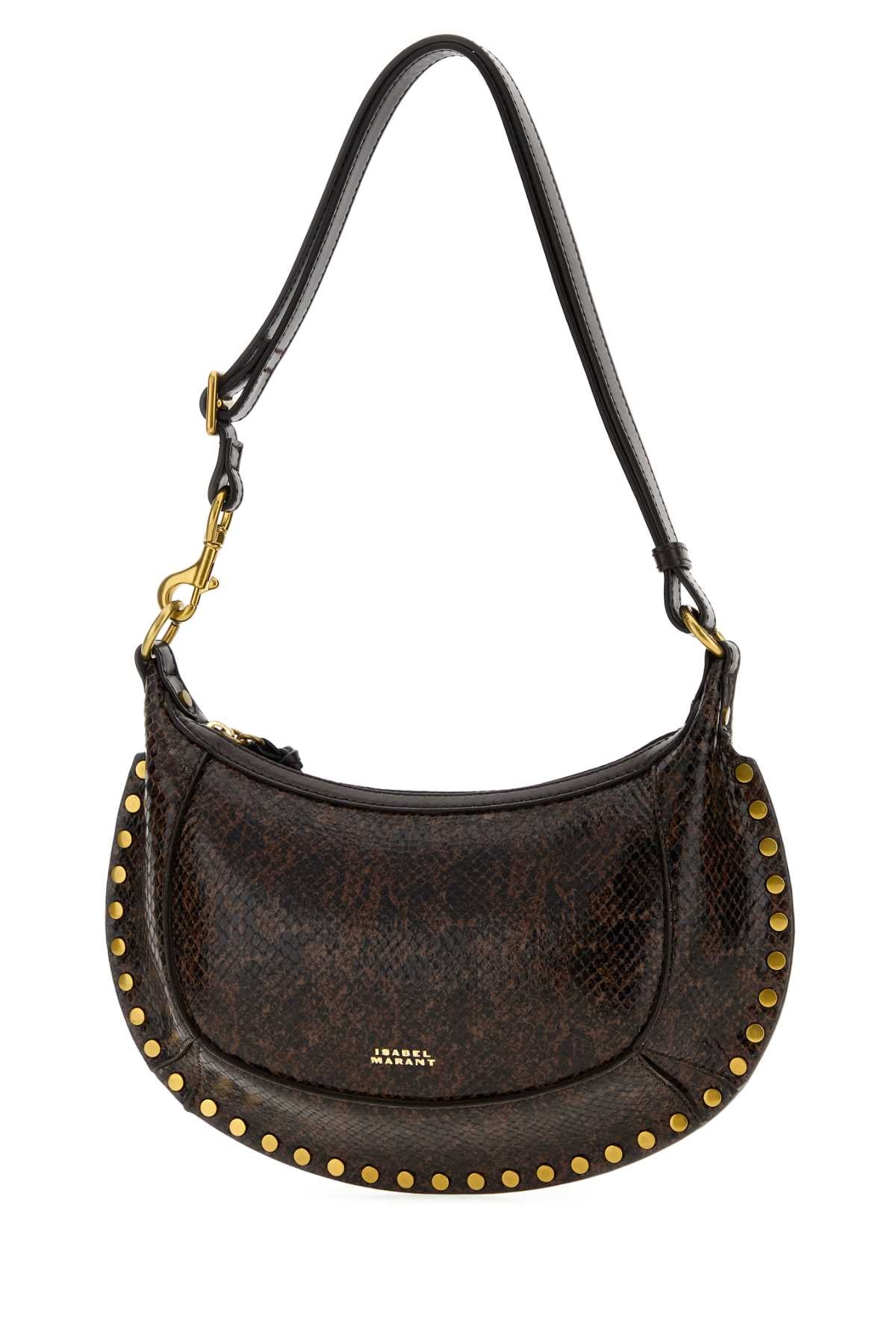 Isabel Marant Women Printed Leather Oskan Moon Shoulder Bag ISABEL MARANT