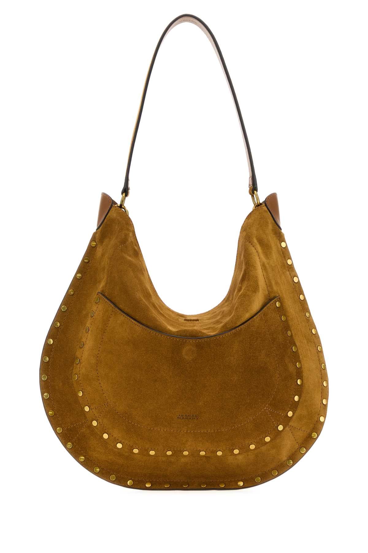 Isabel Marant Women Camel Suede Hobo Pocket Shopping Bag ISABEL MARANT