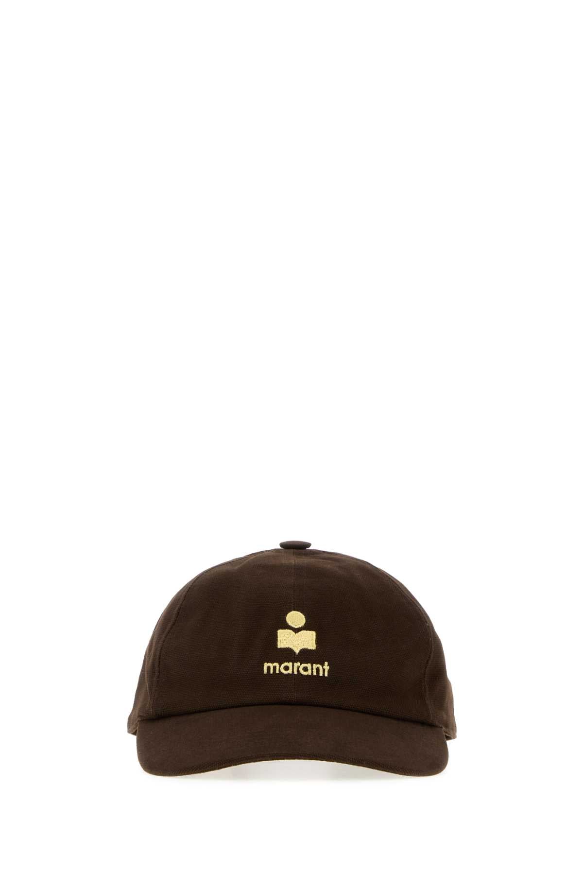 Isabel Marant Women Chocolate Cotton Tomas Baseball Cap