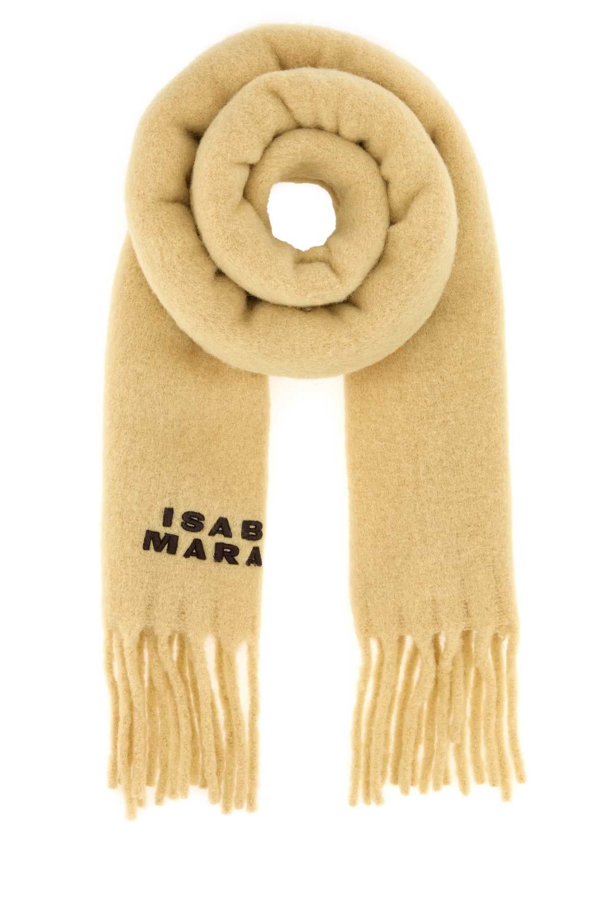 Isabel Marant Women Cream Alpaca Blend Firny Scarf