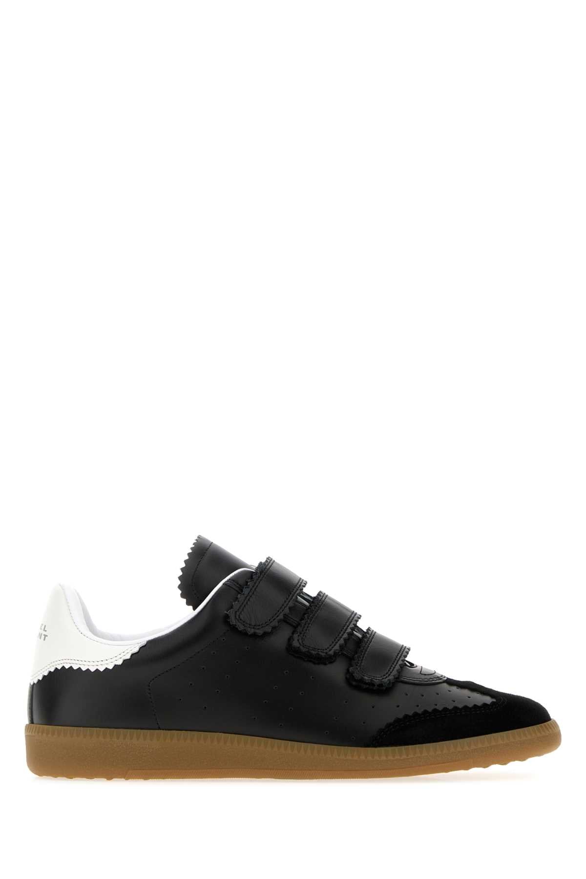 Isabel Marant Women Black Leather And Suede Classic Sneakers ISABEL MARANT