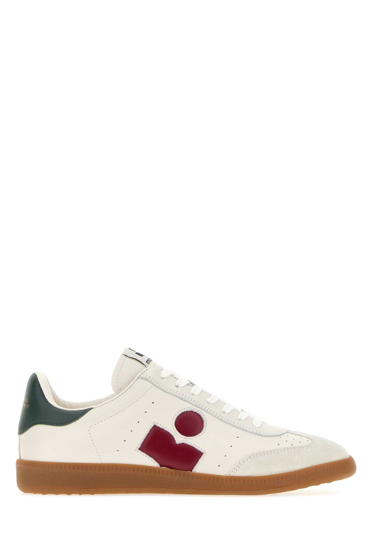 Isabel Marant Women Chalk Leather Bryce Sneakers ISABEL MARANT