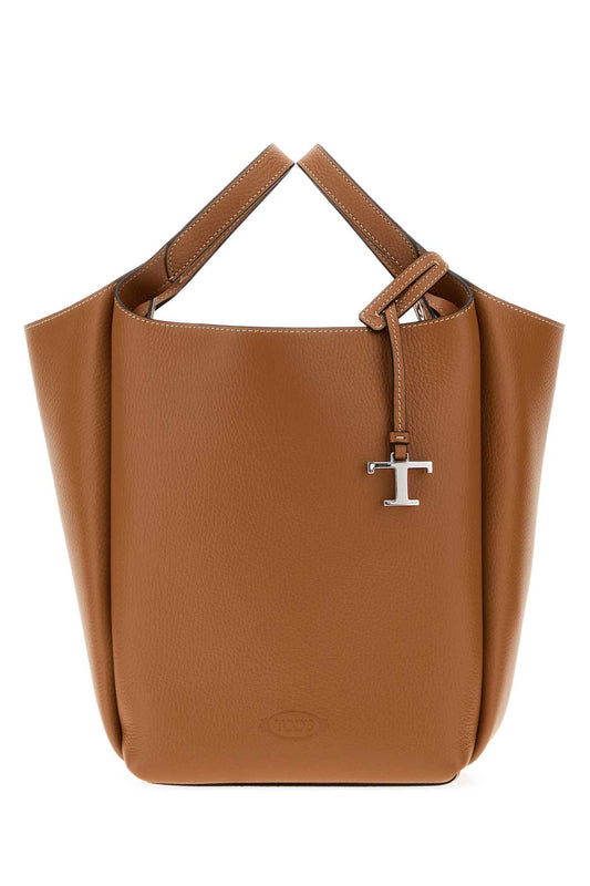 Tod's Women Camel Leather Apa Bucket Bag TOD'S
