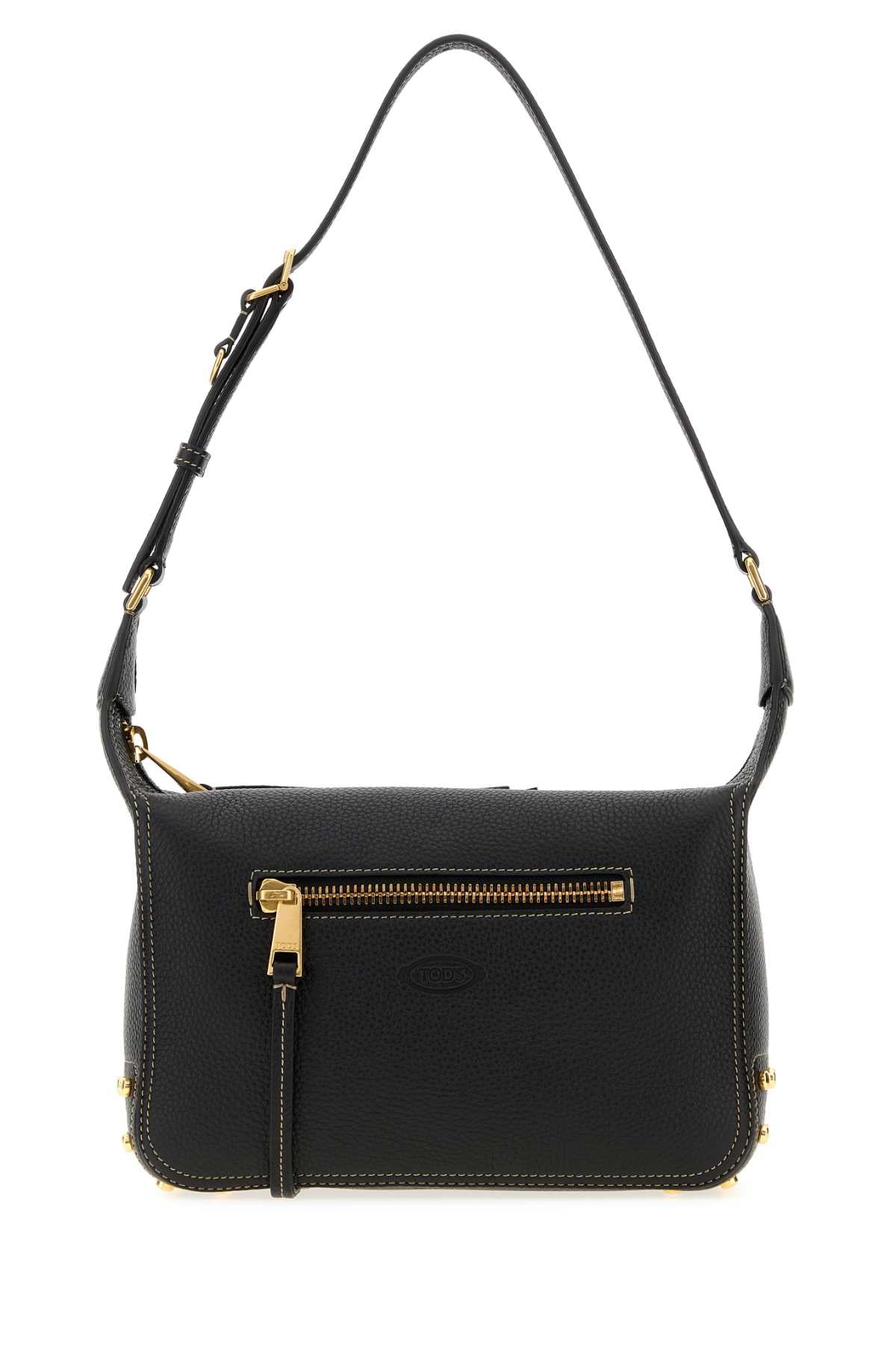 Tod's Women Black Leather Shoulder Bag TOD'S