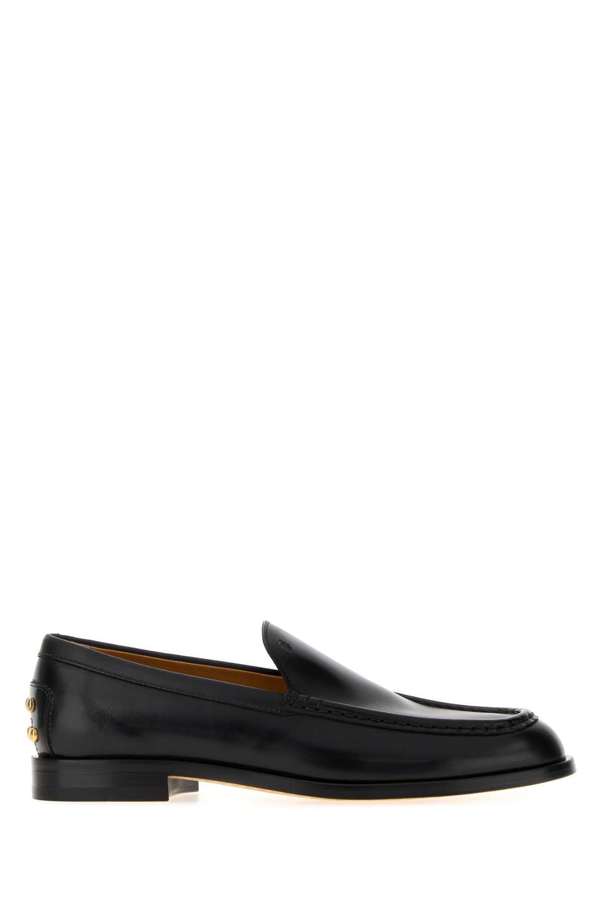 Tod's Women Black Leather Loafers TOD'S