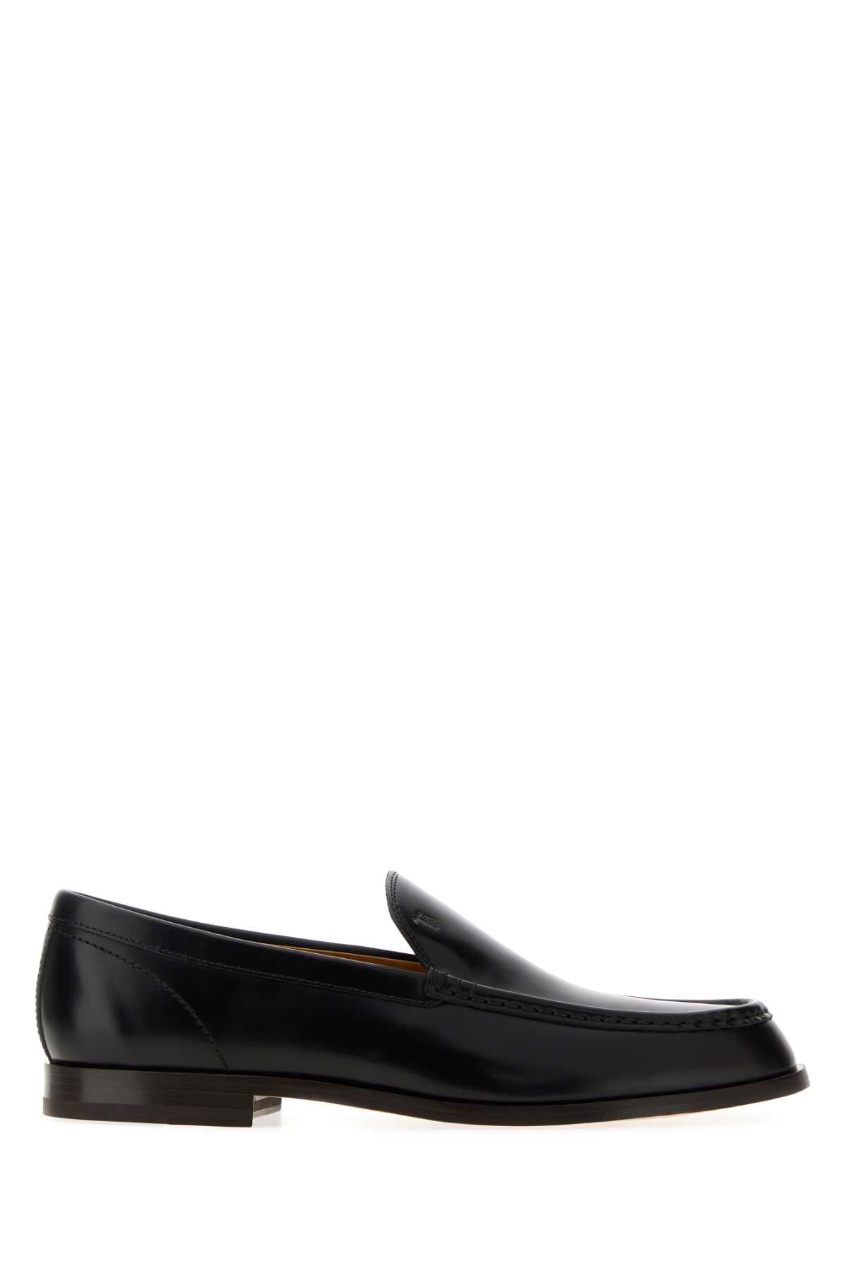 Tod's Men Black Leather Loafers TOD'S