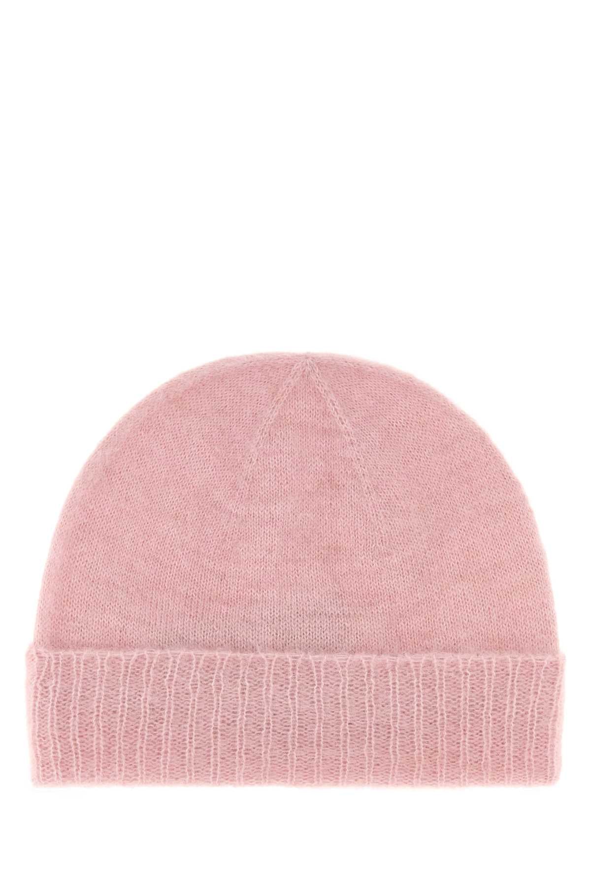 Vivienne Westwood Women Pink Alpaca Blend Fluffy Beanie Hat VIVIENNE WESTWOOD