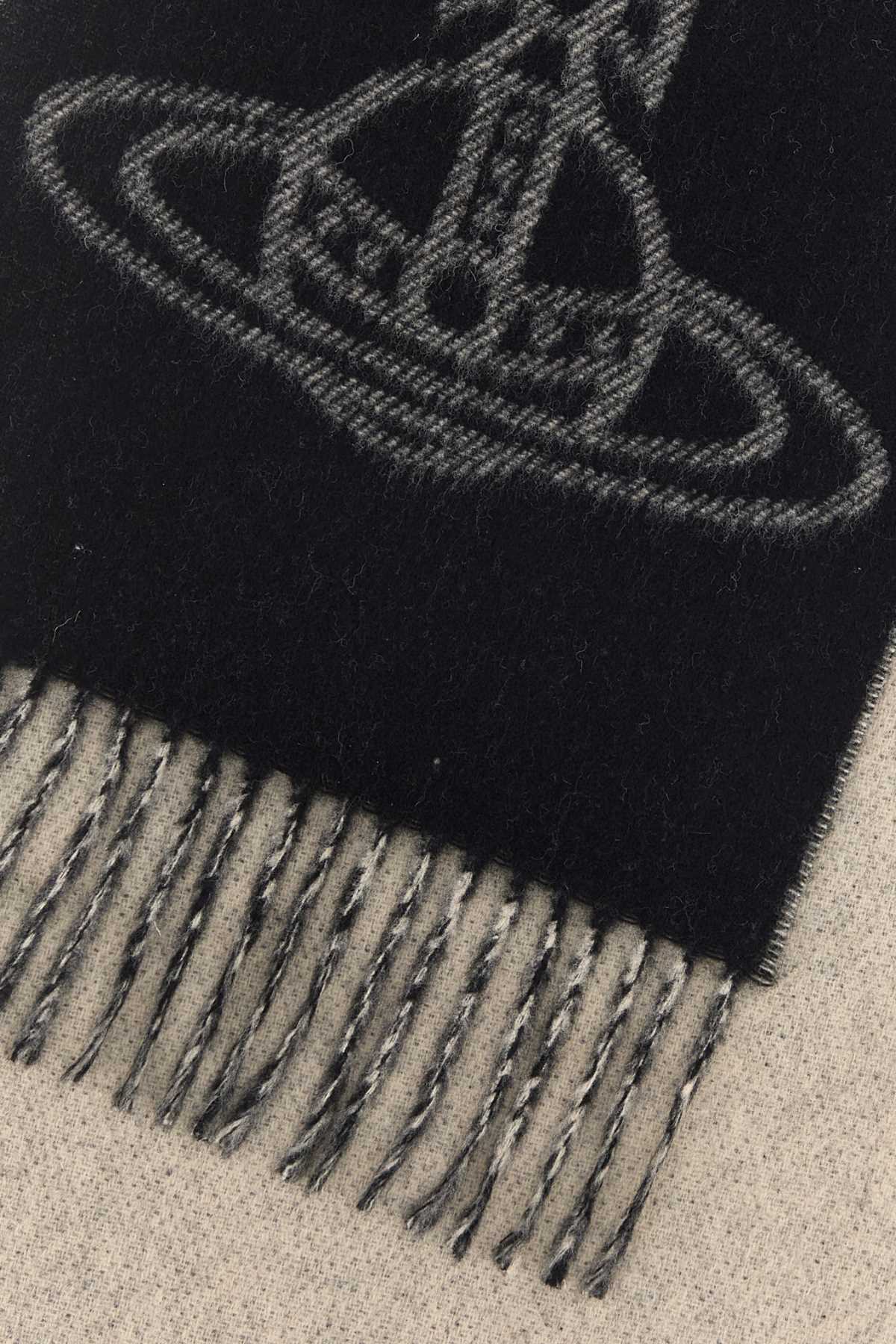 Vivienne Westwood Women Black Wool Scarf VIVIENNE WESTWOOD