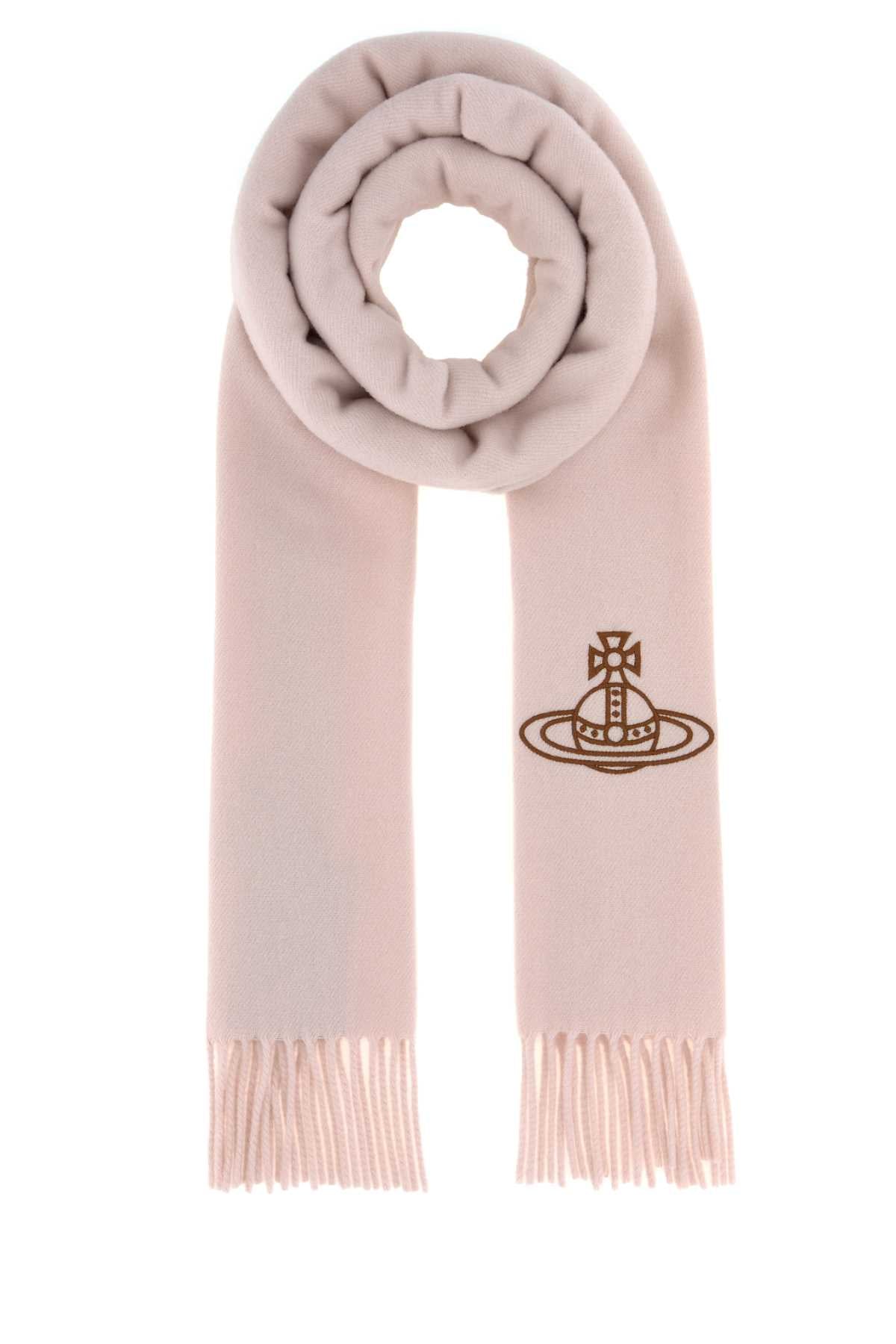 Vivienne Westwood Women Light Pink Wool Scarf VIVIENNE WESTWOOD