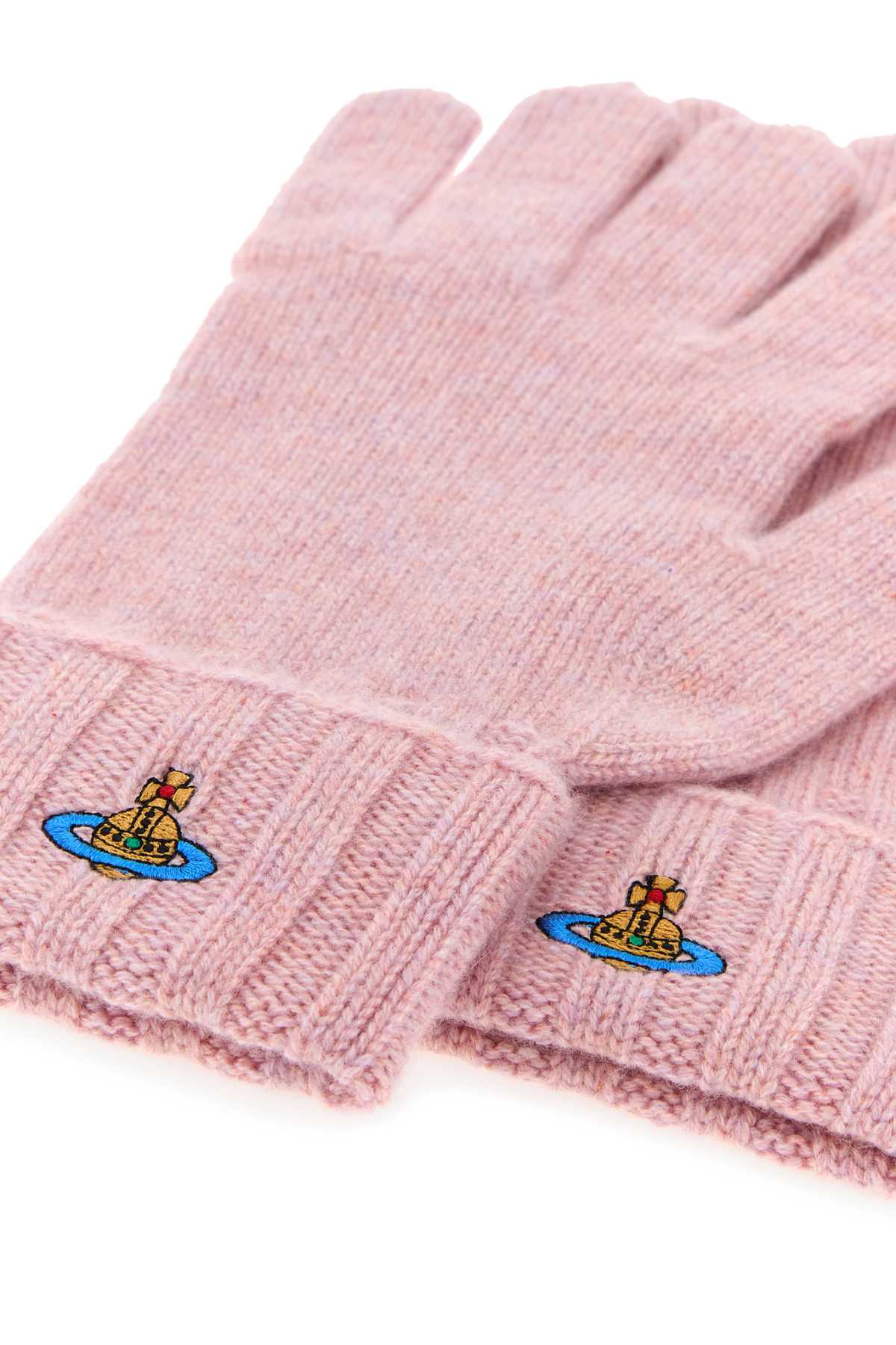 Vivienne Westwood Women Pink Cashmere Gloves VIVIENNE WESTWOOD