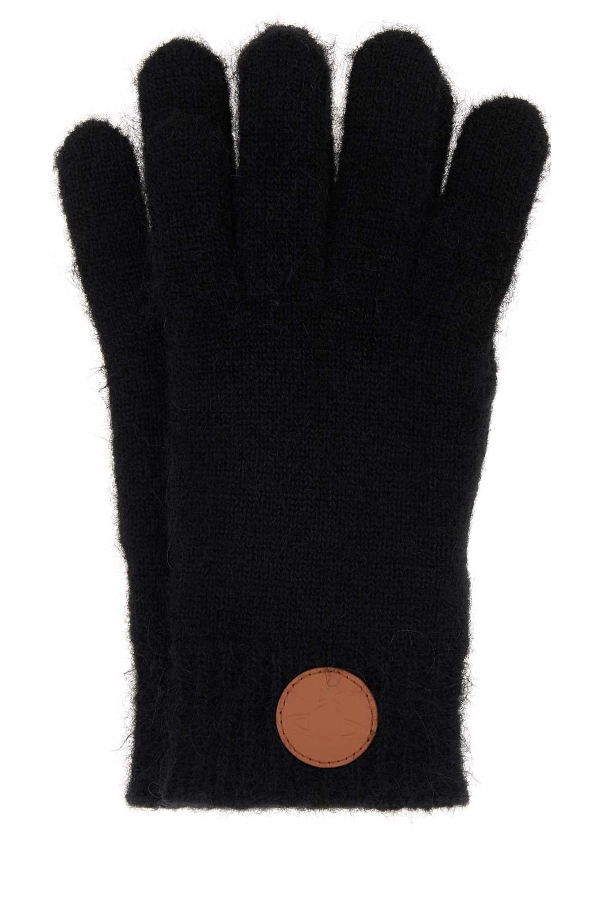 Vivienne Westwood Women Black Alpaca Blend Gloves VIVIENNE WESTWOOD