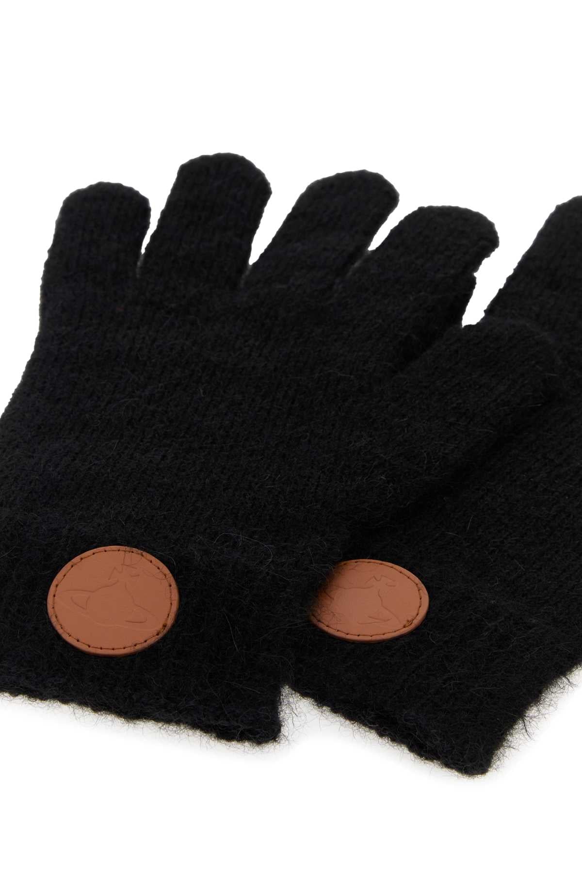 Vivienne Westwood Women Black Alpaca Blend Gloves VIVIENNE WESTWOOD