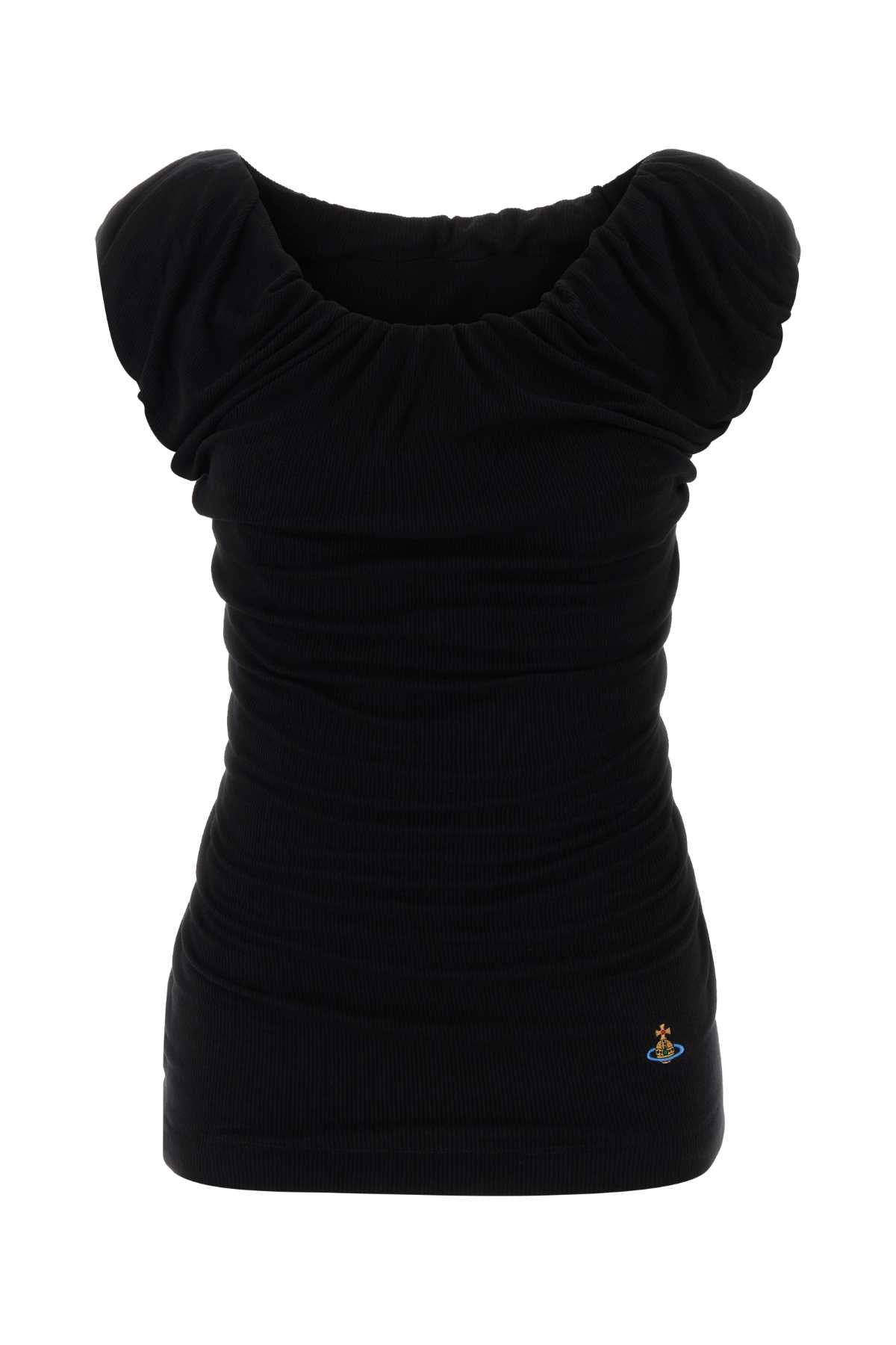 Vivienne Westwood Women Black Jersey Ginnie Top VIVIENNE WESTWOOD