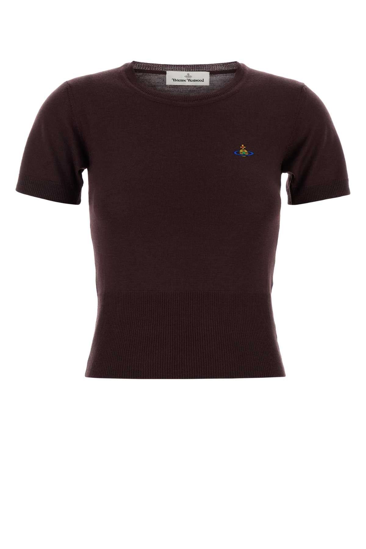 Vivienne Westwood Women Aubergine Wool Bea Sweater VIVIENNE WESTWOOD