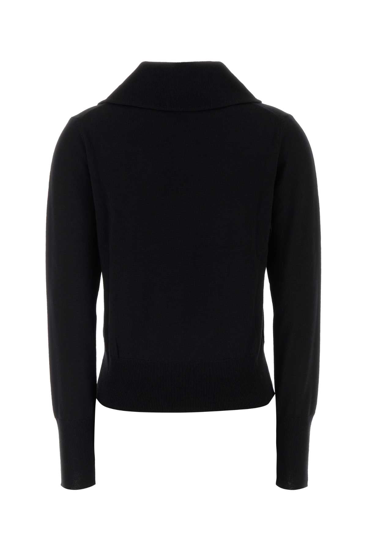 Vivienne Westwood Women Black Wool Bea Polo Shirt VIVIENNE WESTWOOD