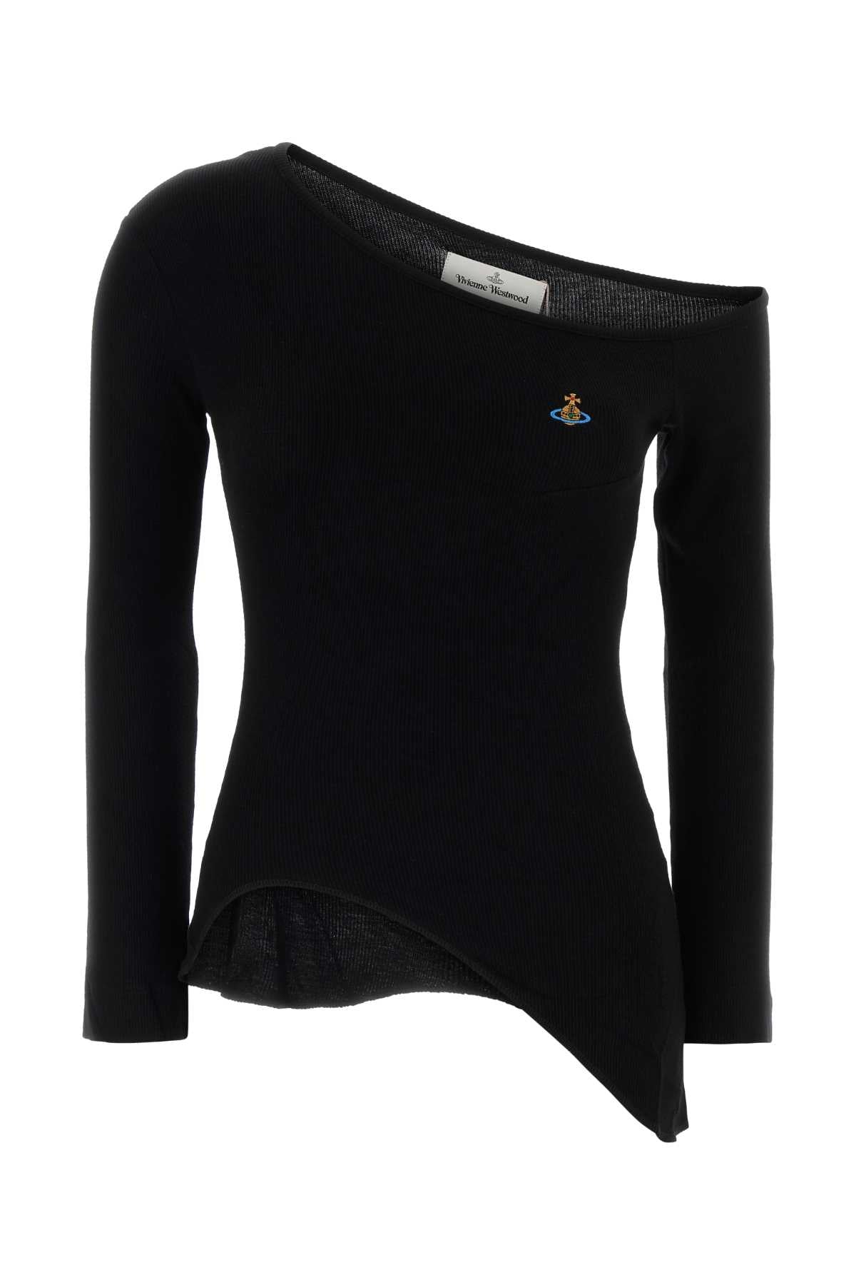 Vivienne Westwood Women Black Stretch Viscose Orgy T-Shirt VIVIENNE WESTWOOD