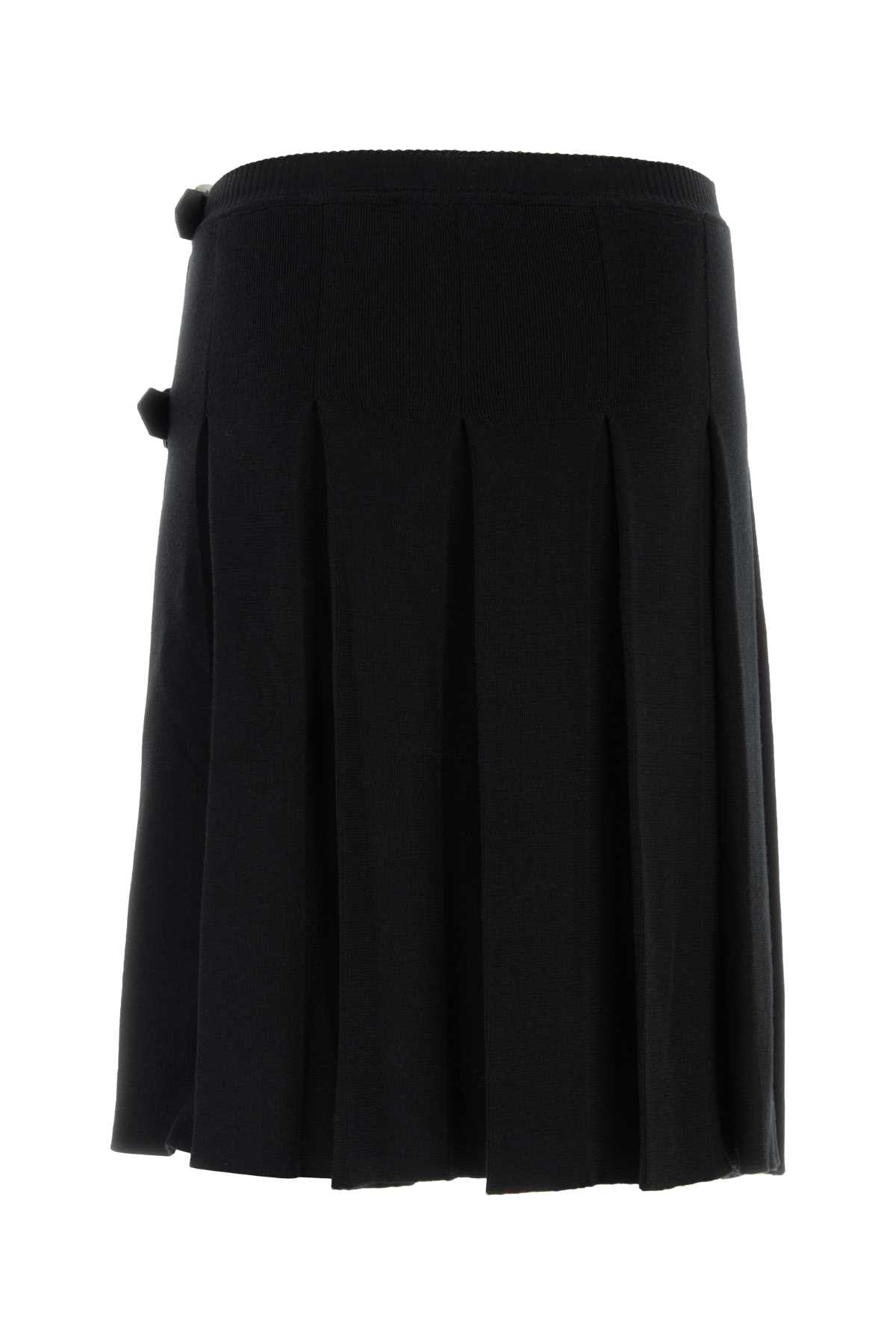 Vivienne Westwood Men Black Wool Alex Skirt VIVIENNE WESTWOOD