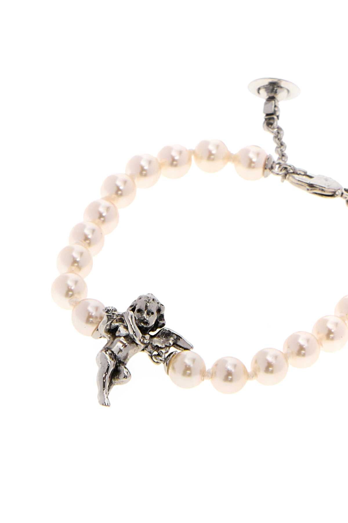 Vivienne Westwood Women Ivory Pearls Putti Bracelet VIVIENNE WESTWOOD