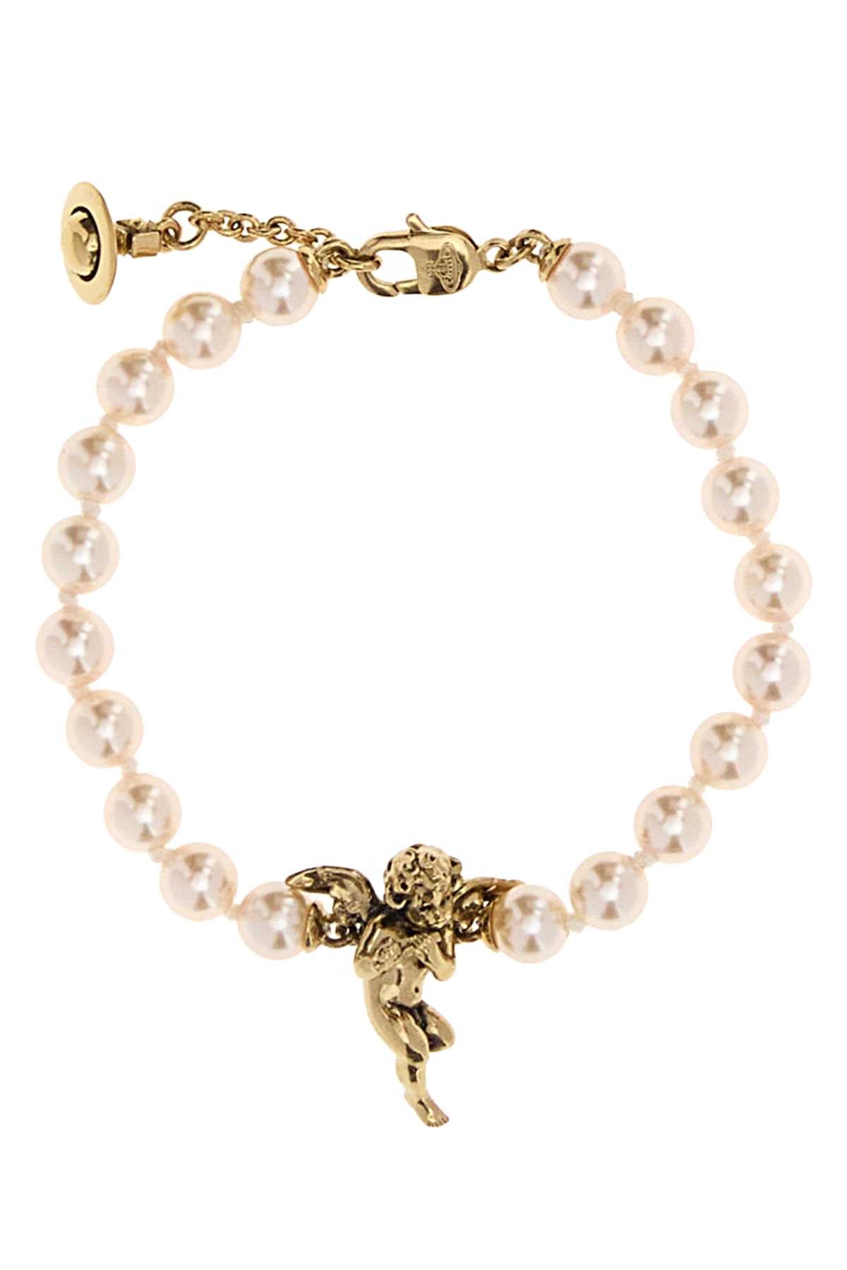 Vivienne Westwood Women Ivory Pearls Putti Bracelet VIVIENNE WESTWOOD