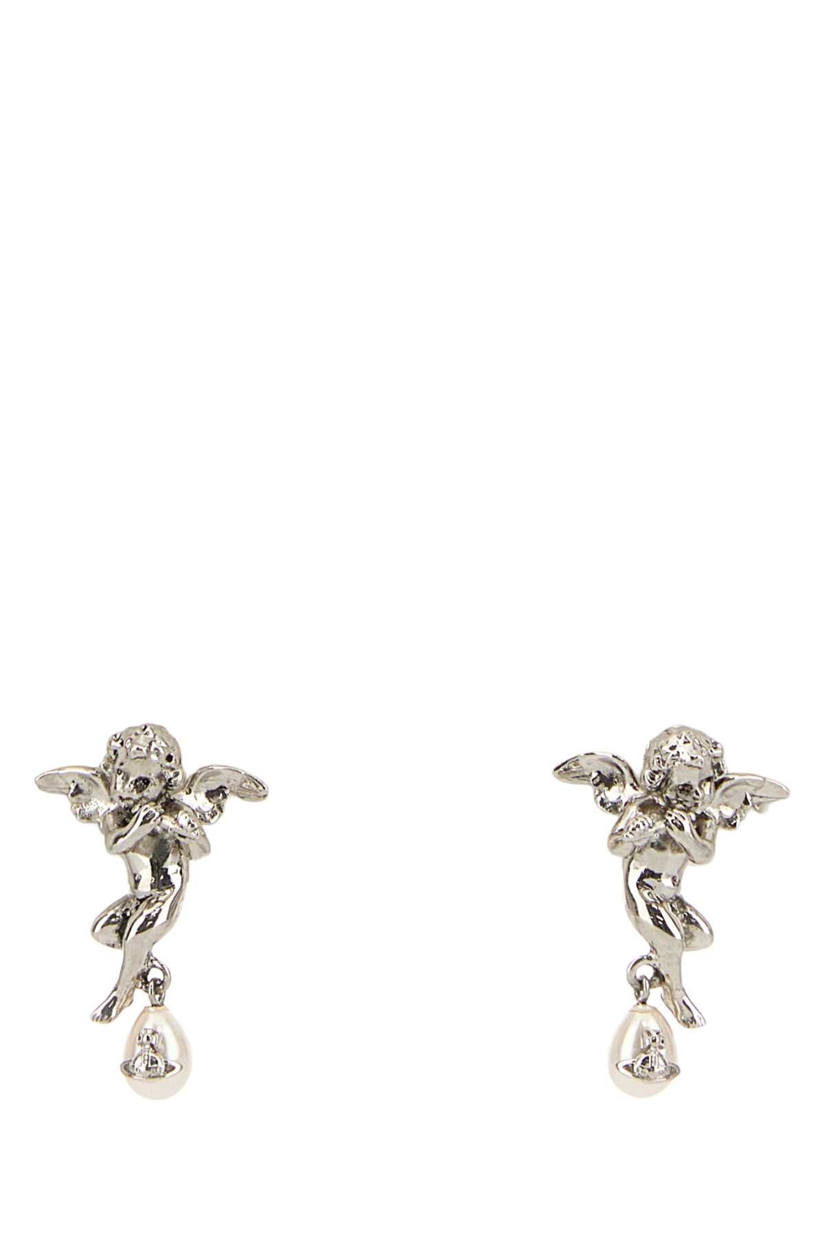 Vivienne Westwood Women Silver Metal Putti Earrings VIVIENNE WESTWOOD