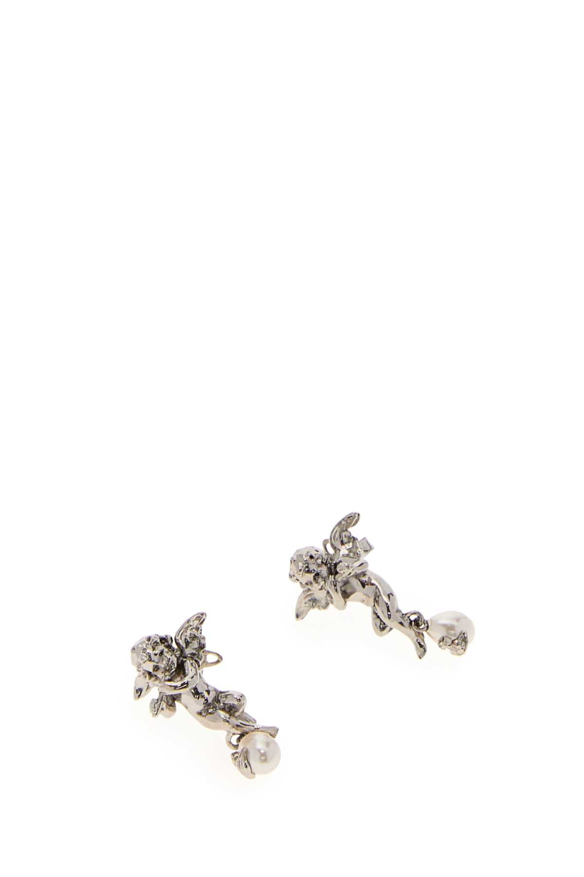 Vivienne Westwood Women Silver Metal Putti Earrings VIVIENNE WESTWOOD