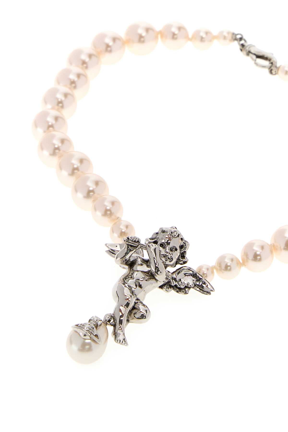 Vivienne Westwood Women Ivory Pearls Putti Large Necklace VIVIENNE WESTWOOD