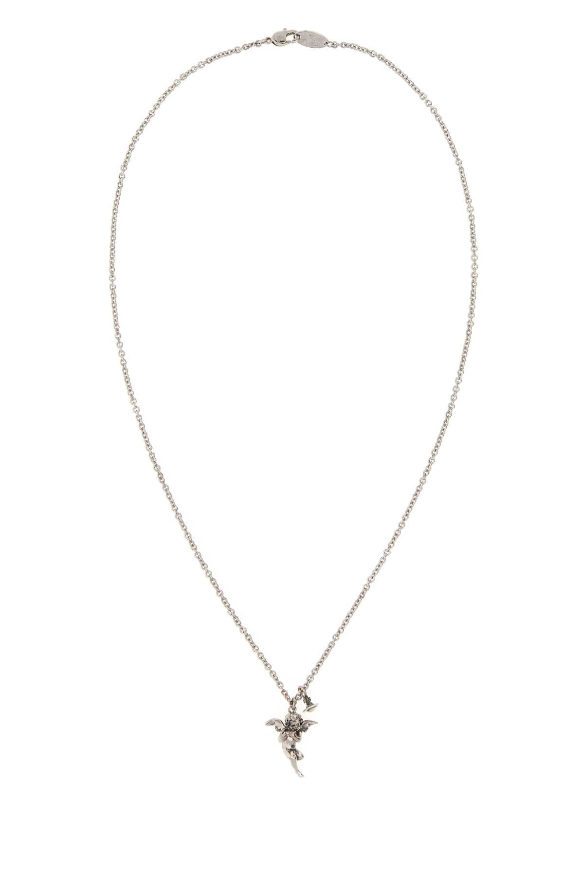 Vivienne Westwood Women Silver Metal Putti Necklace VIVIENNE WESTWOOD