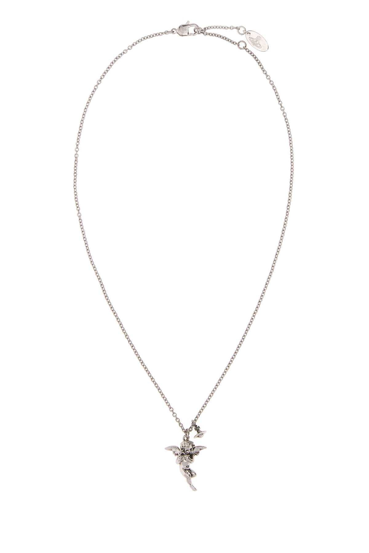 Vivienne Westwood Women Silver Metal Putti Necklace VIVIENNE WESTWOOD