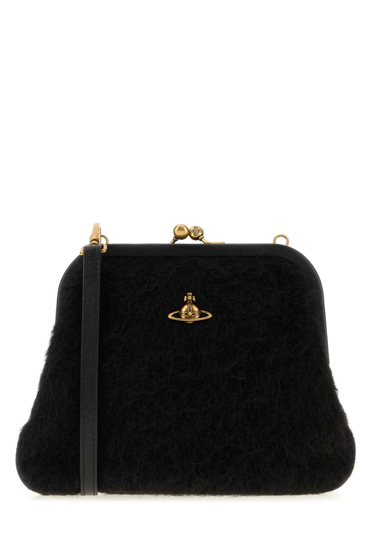 Vivienne Westwood Women Black Fabric Vivienne Clutch VIVIENNE WESTWOOD