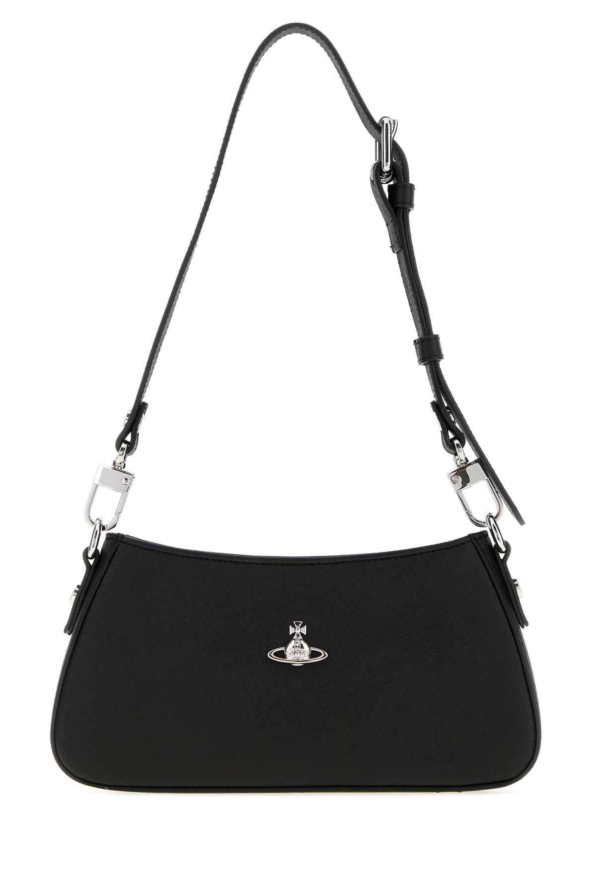 Vivienne Westwood Women Black Leather Tasha Shoulder Bag VIVIENNE WESTWOOD