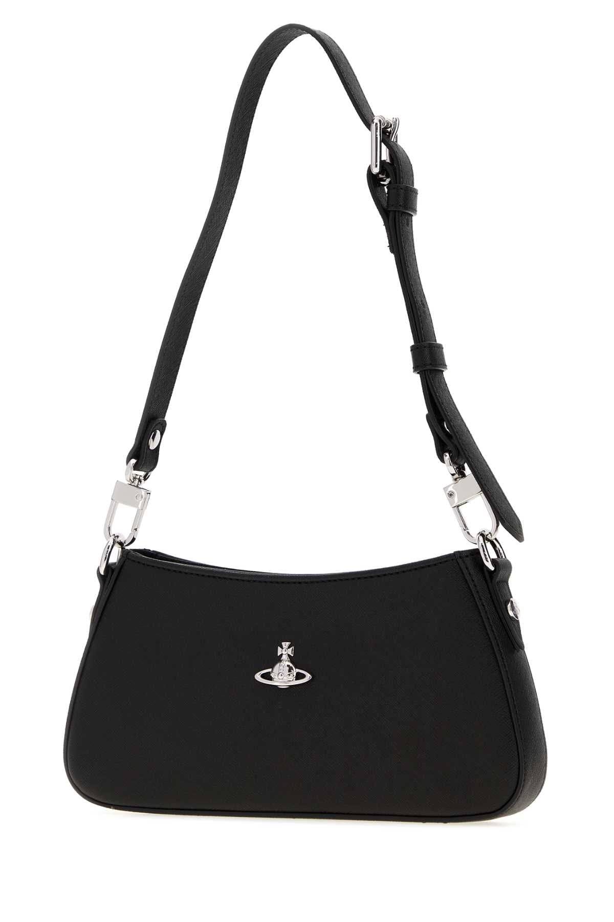 Vivienne Westwood Women Black Leather Tasha Shoulder Bag VIVIENNE WESTWOOD