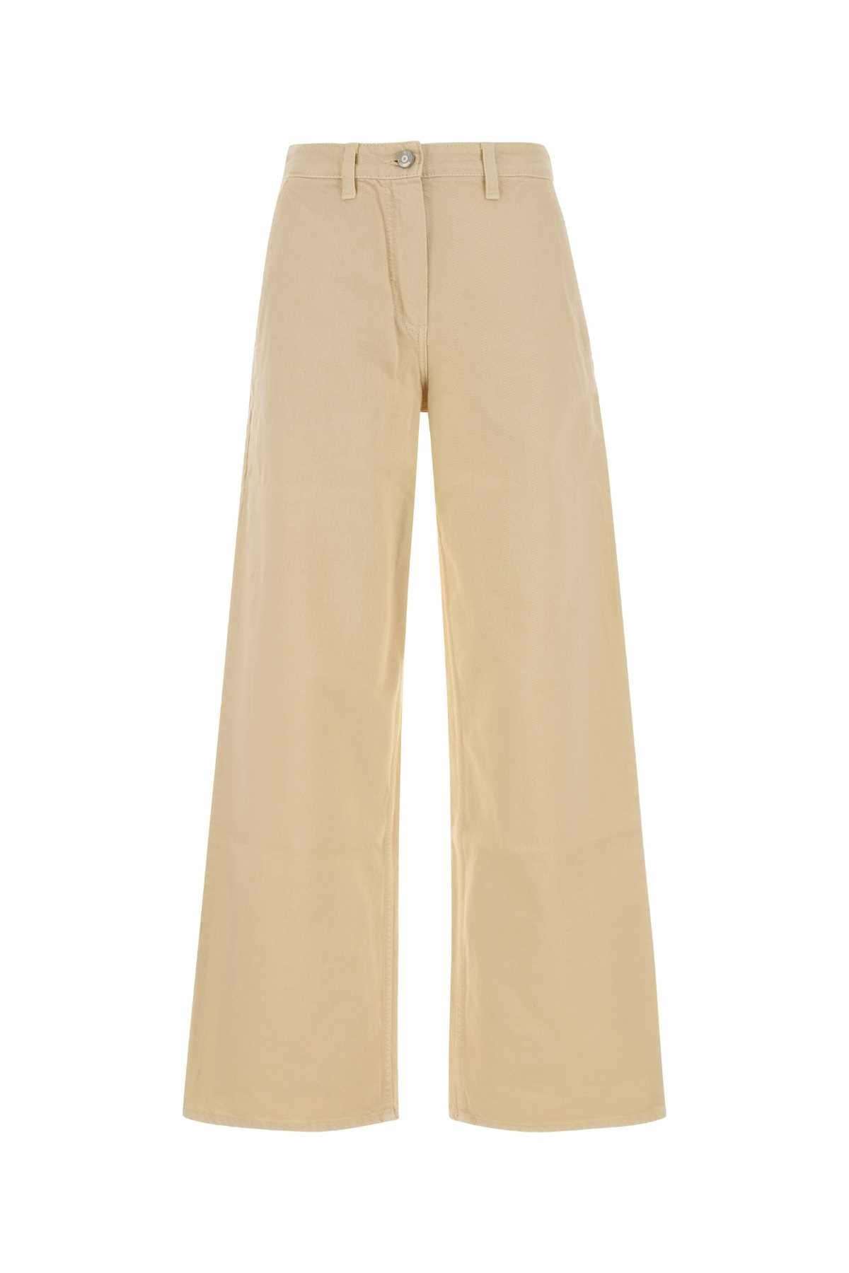 Magda Butrym Women Sand Denim Jeans MAGDA BUTRYM