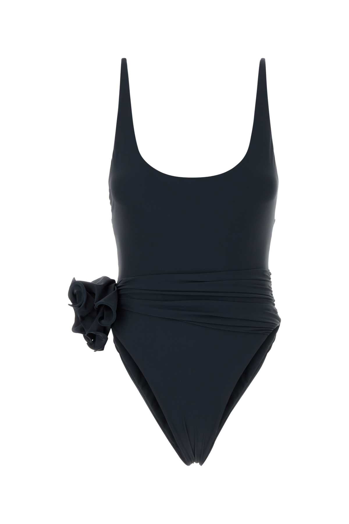 Magda Butrym Women Denim Blue Stretch Nylon Swimsuit MAGDA BUTRYM