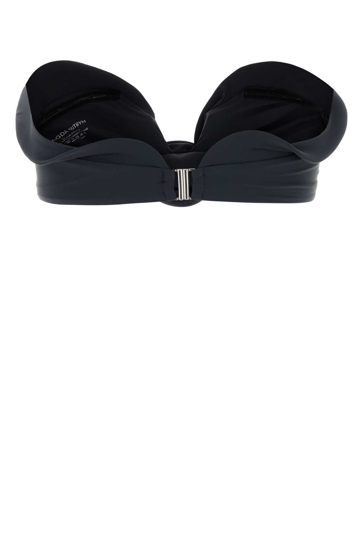 Magda Butrym Women Denim Blue Stretch Nylon Bikini Top MAGDA BUTRYM