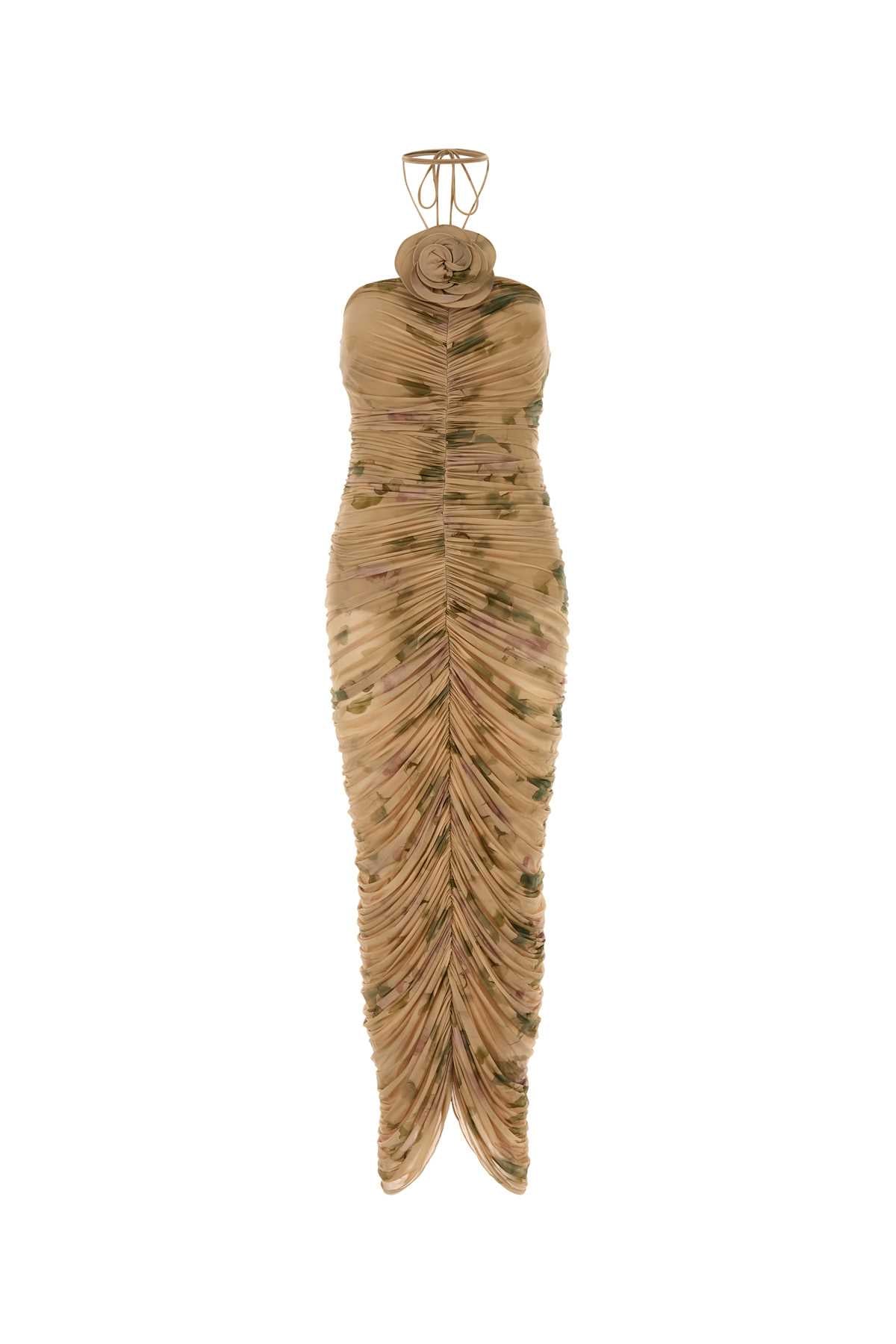 Magda Butrym Women Printed Stretch Mesh Dress MAGDA BUTRYM