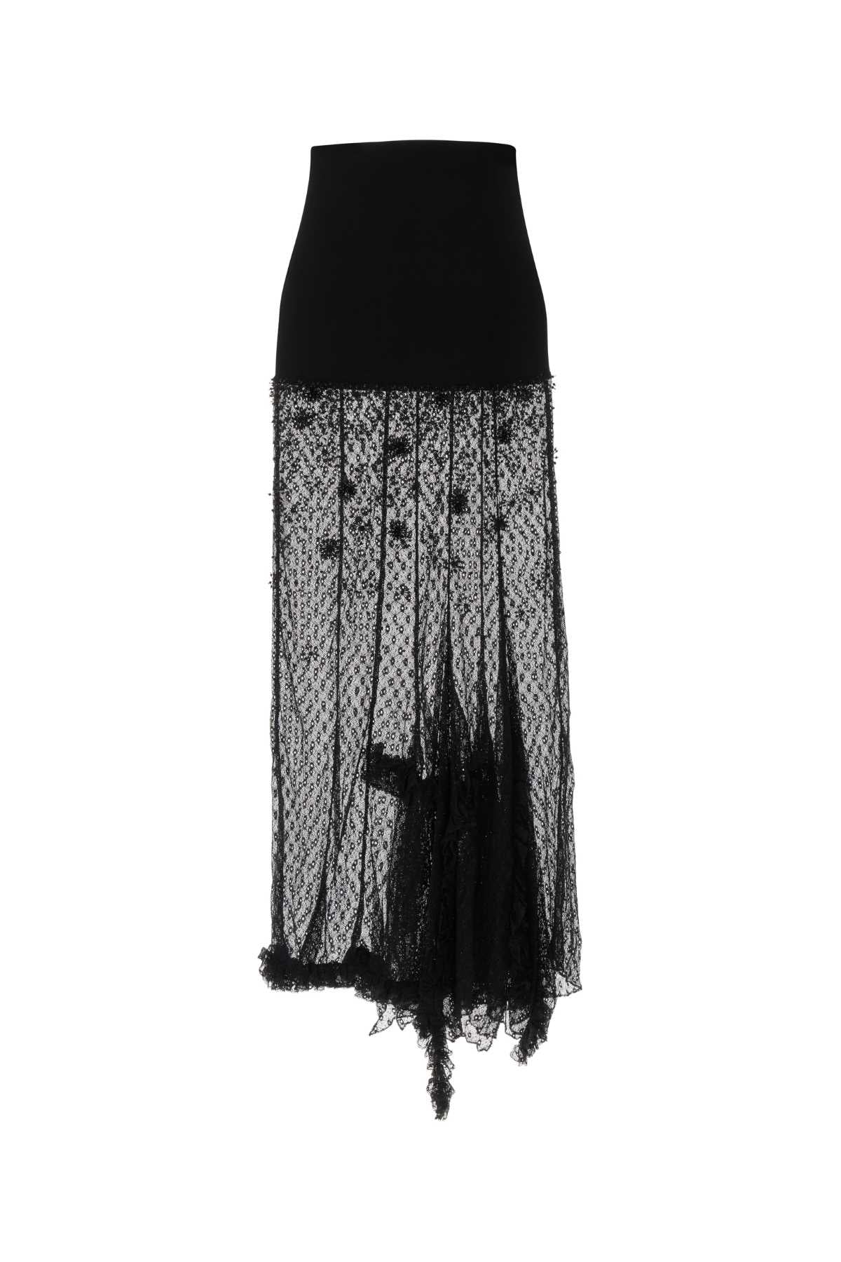Isabel Marant Women Black Stretch Lace Ioana Skirt ISABEL MARANT