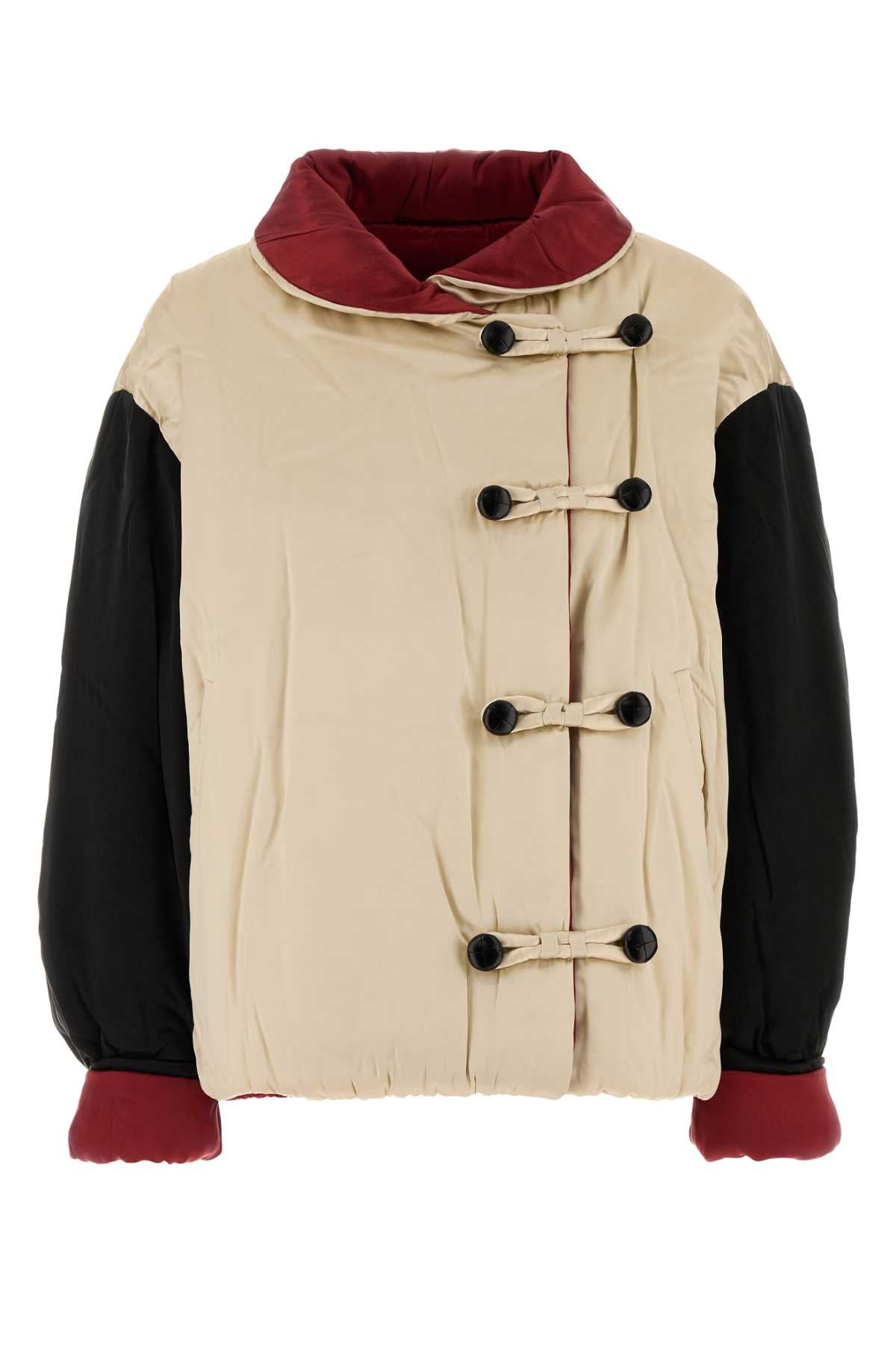 Isabel Marant Women Multicolor Silk Bleza Reversible Padded Jacket ISABEL MARANT