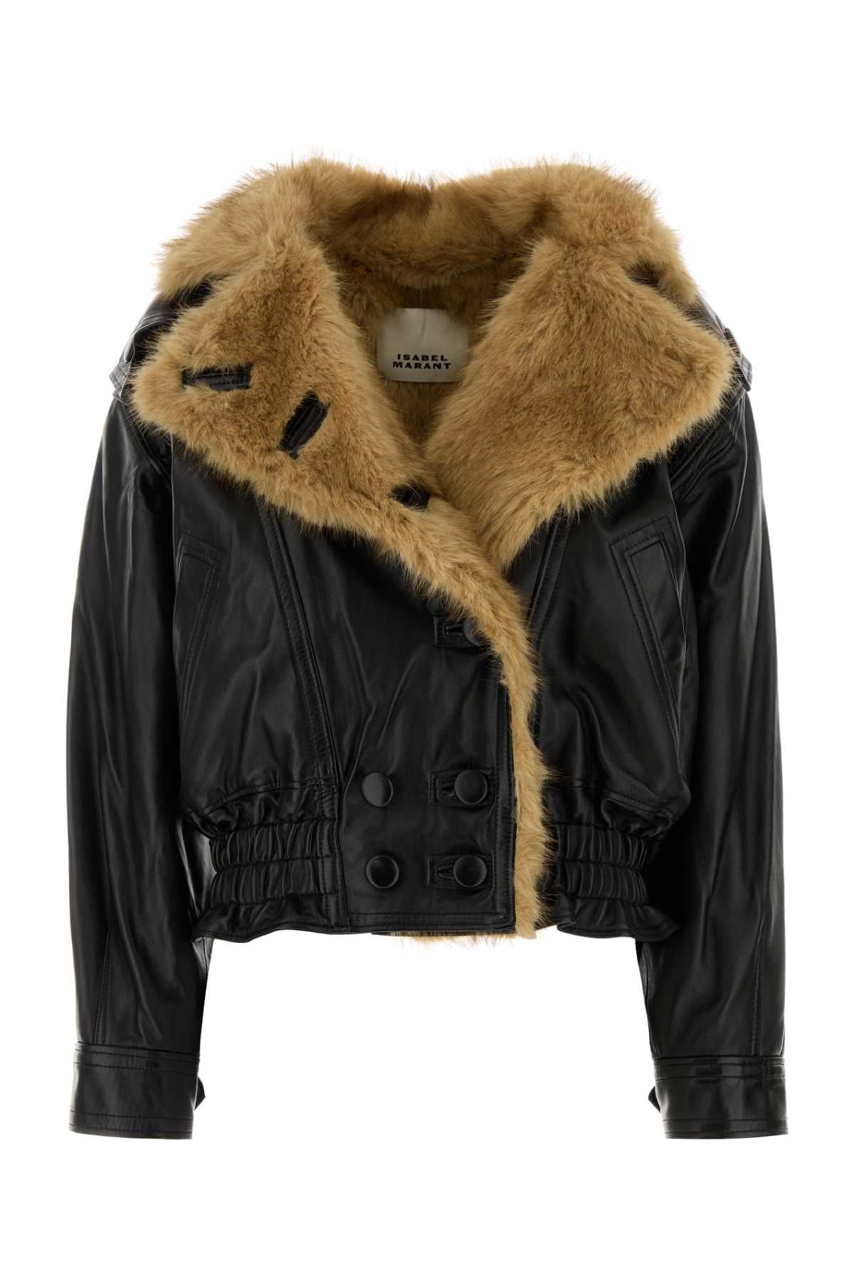 Isabel Marant Women Black Leather Valina Jacket ISABEL MARANT