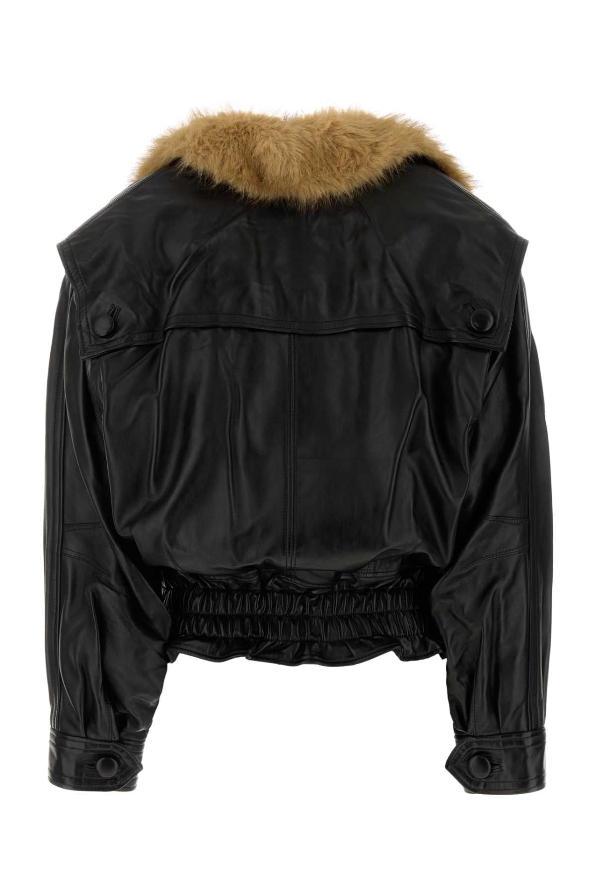 Isabel Marant Women Black Leather Valina Jacket ISABEL MARANT