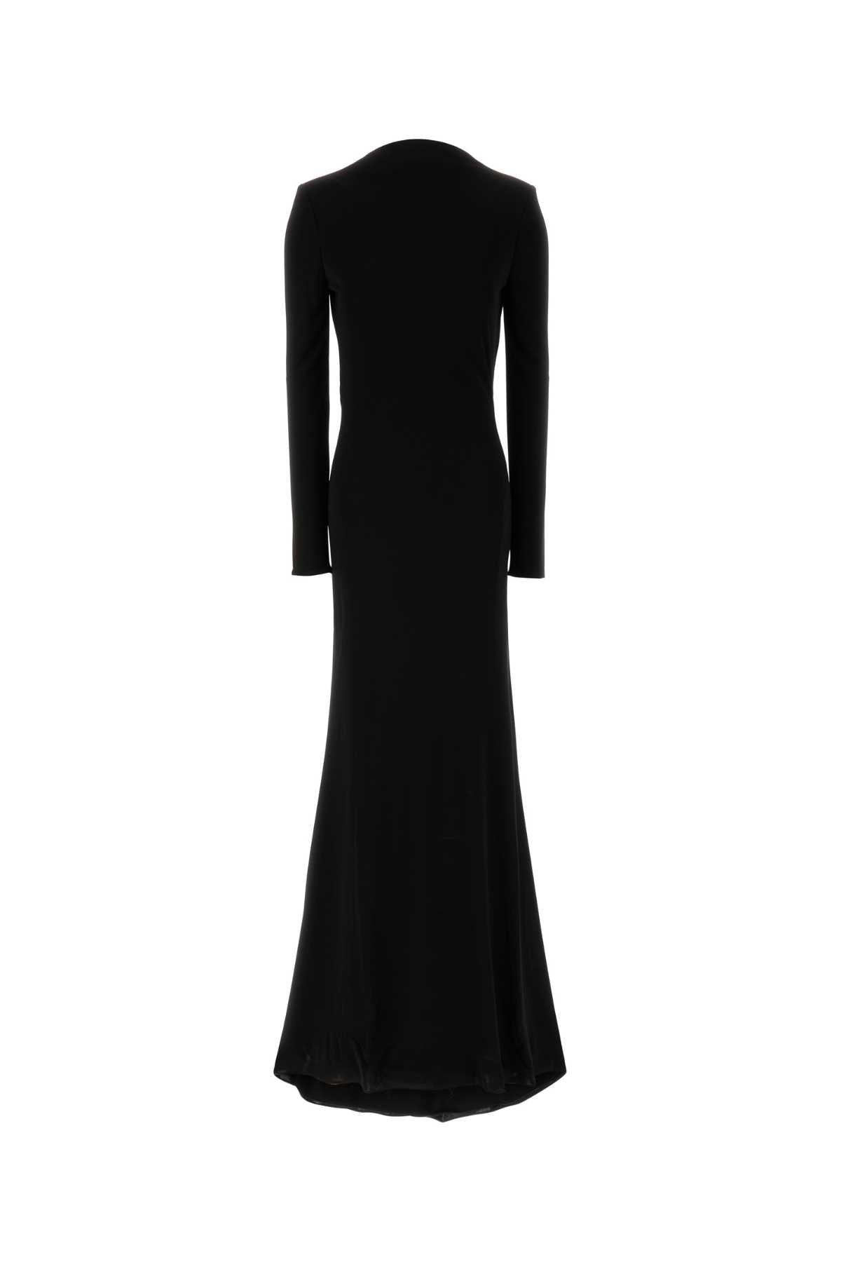 Tom Ford Women Black Crepe Long Dress TOM FORD