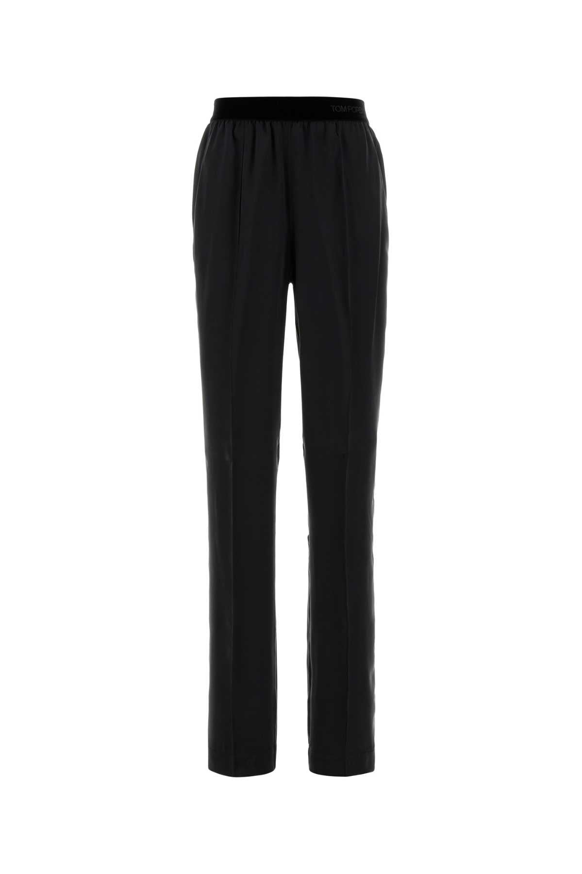 Tom Ford Women Black Silk Pyjamas Pant TOM FORD