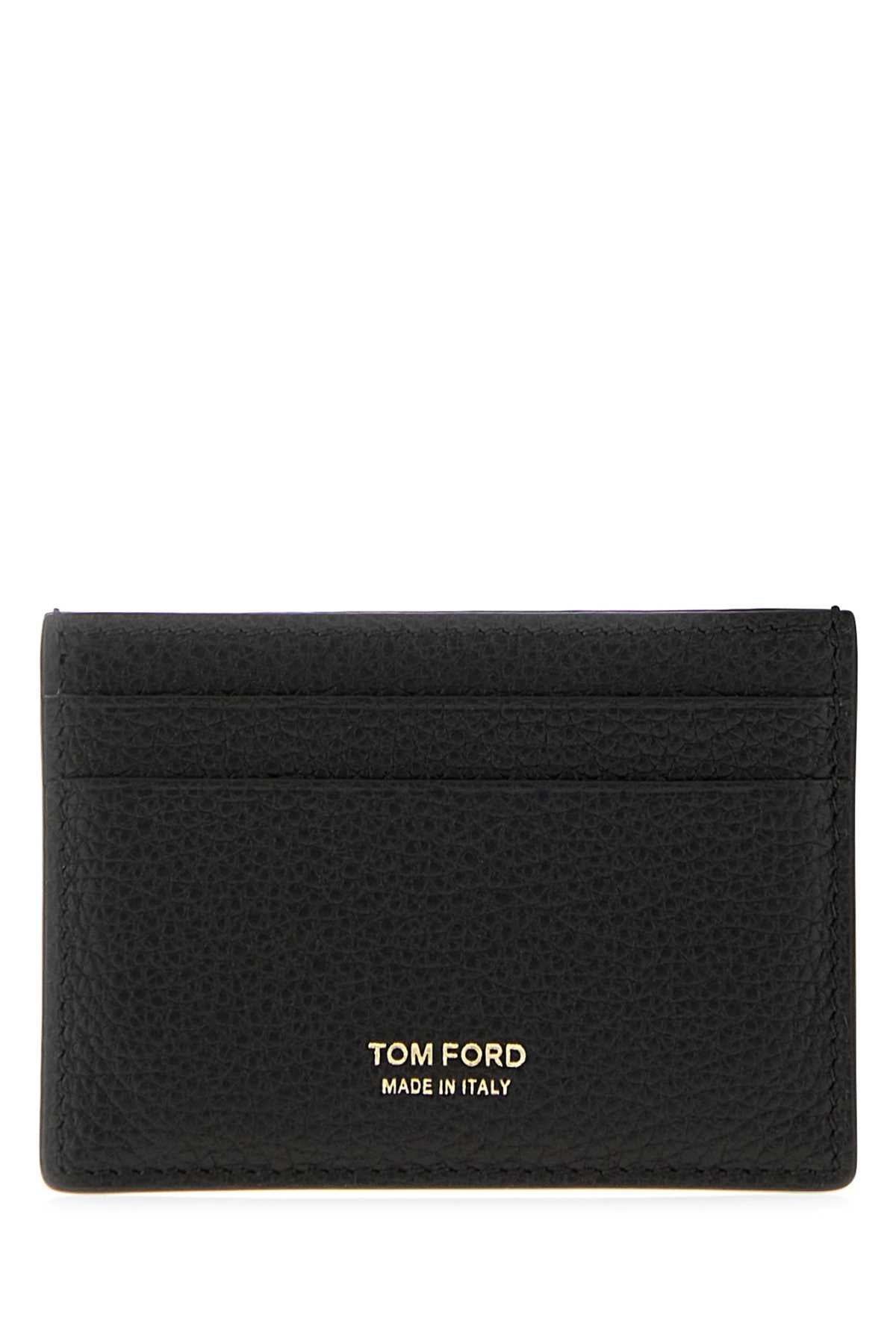 Tom Ford Women Black Leather Card Holder TOM FORD