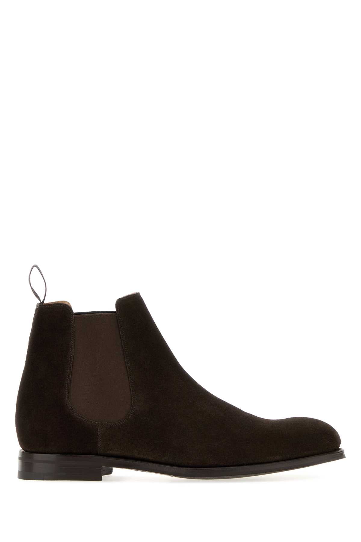 Church's Men Dark Brown Suede Amberley 2.0 Ankle Boots CHURCH'S