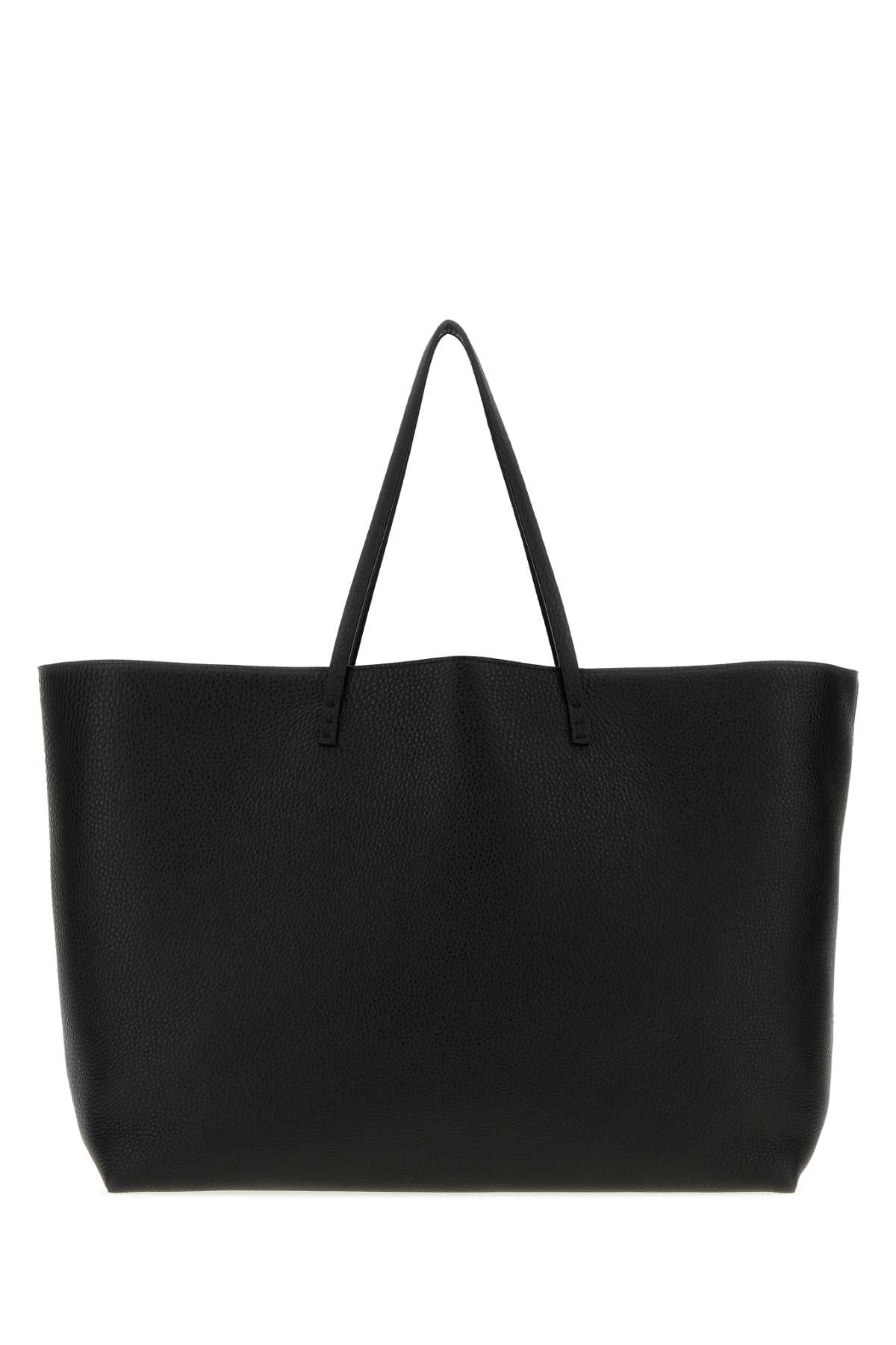 Fendi Women Black Leather Reversible Shopping Bag FENDI